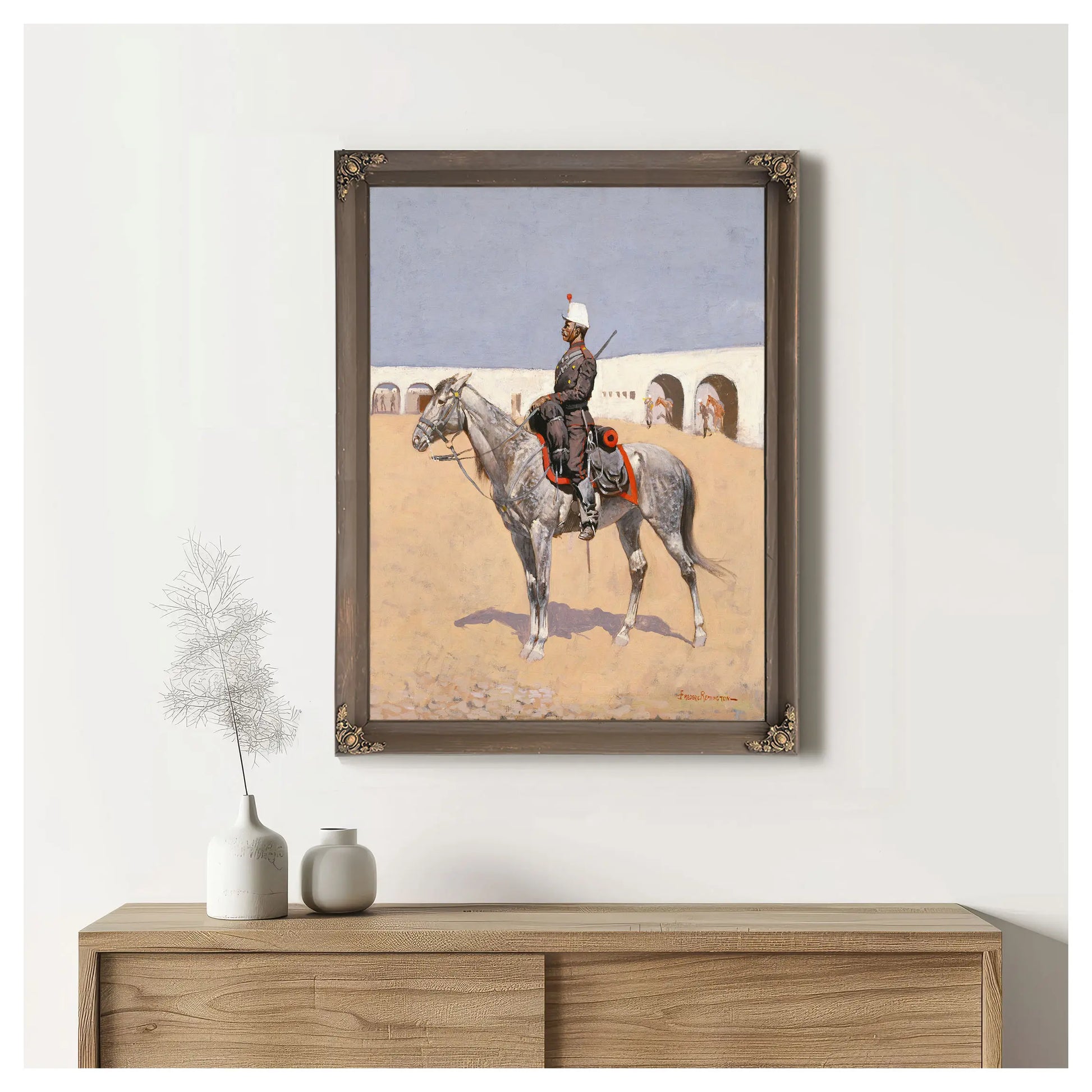 Cavalryman Of The Line Mexico by Frederic Remington