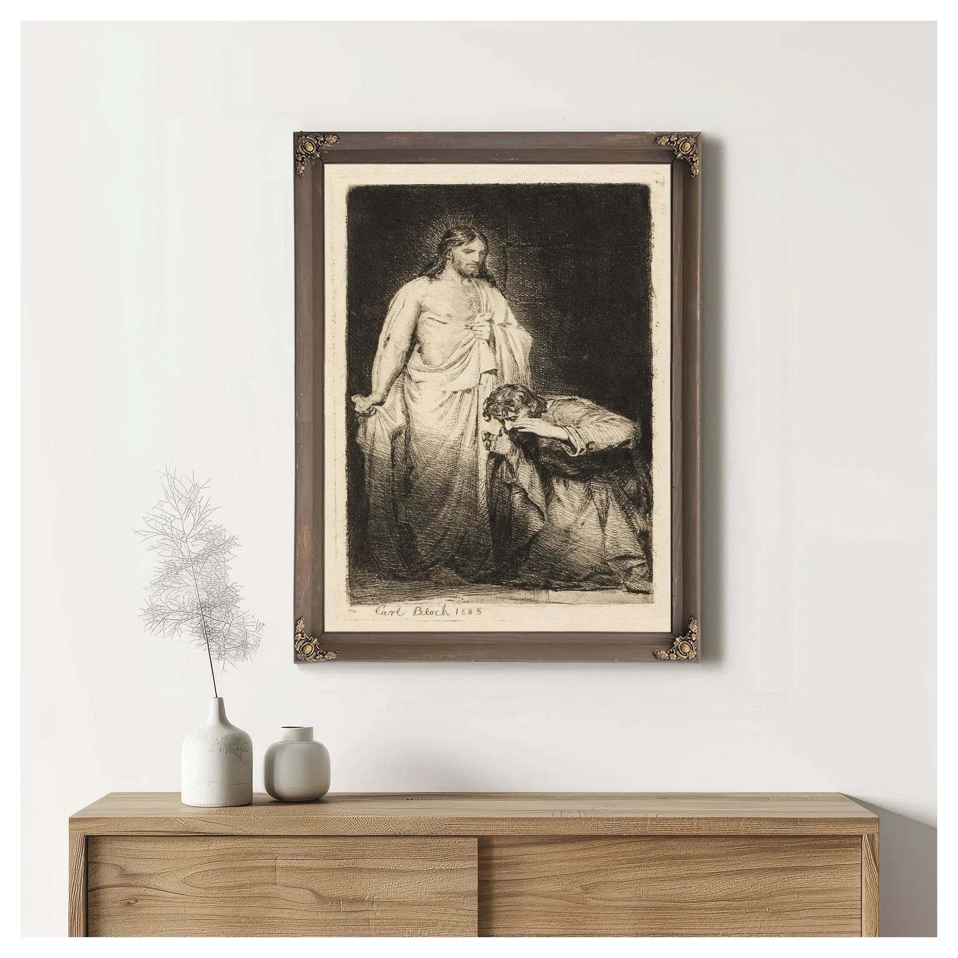 Christ And The Doubting Thomas 4 by Carl Bloch