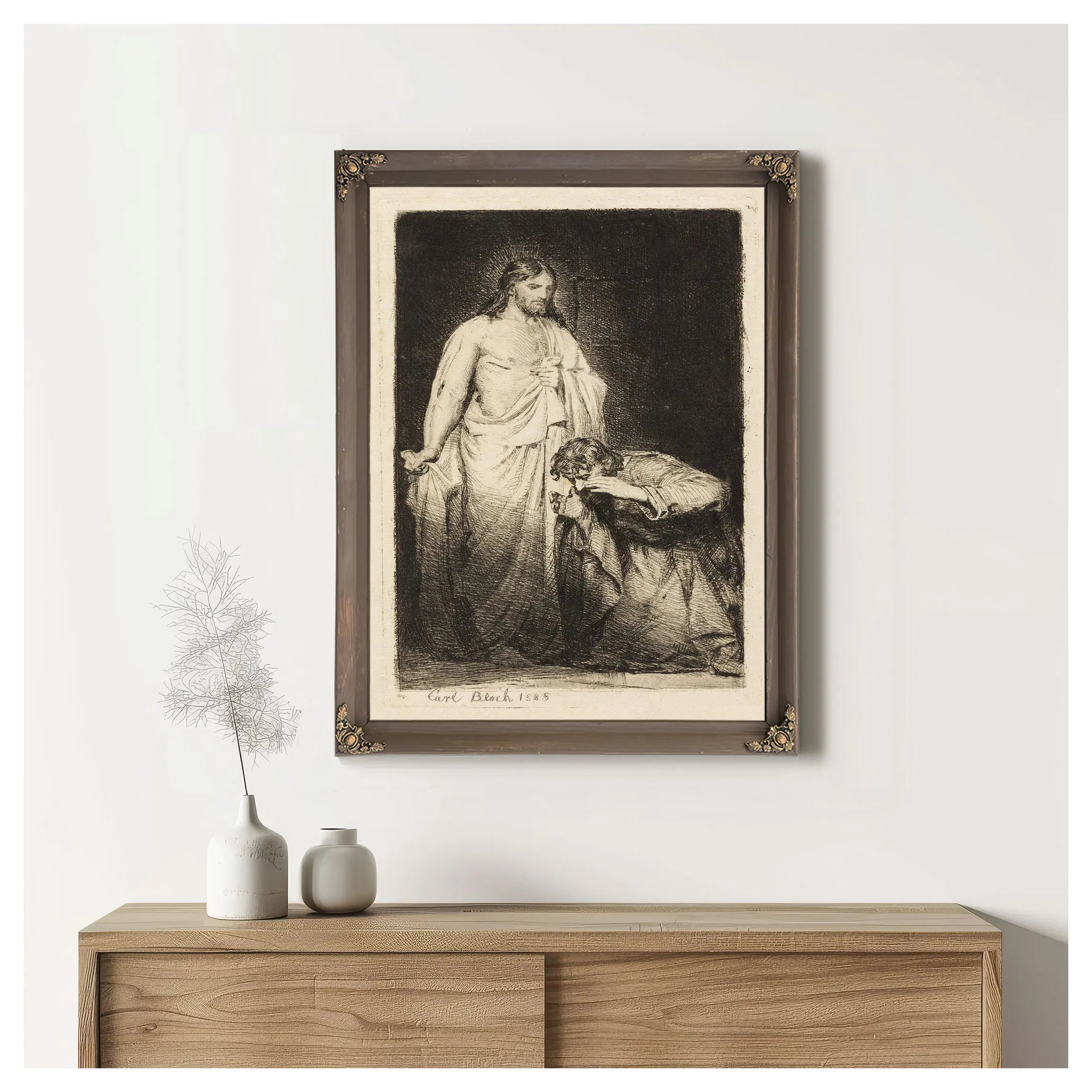 Christ And The Doubting Thomas 4 by Carl Bloch