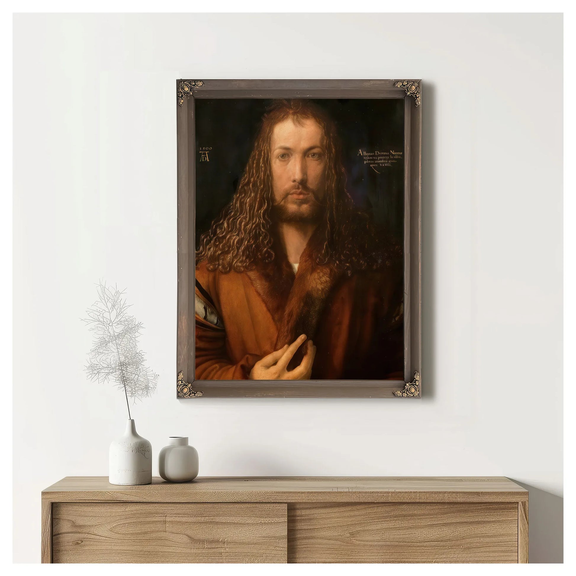Self Portrait At Age 28 1500 By Albrecht Durer Fine Art Print