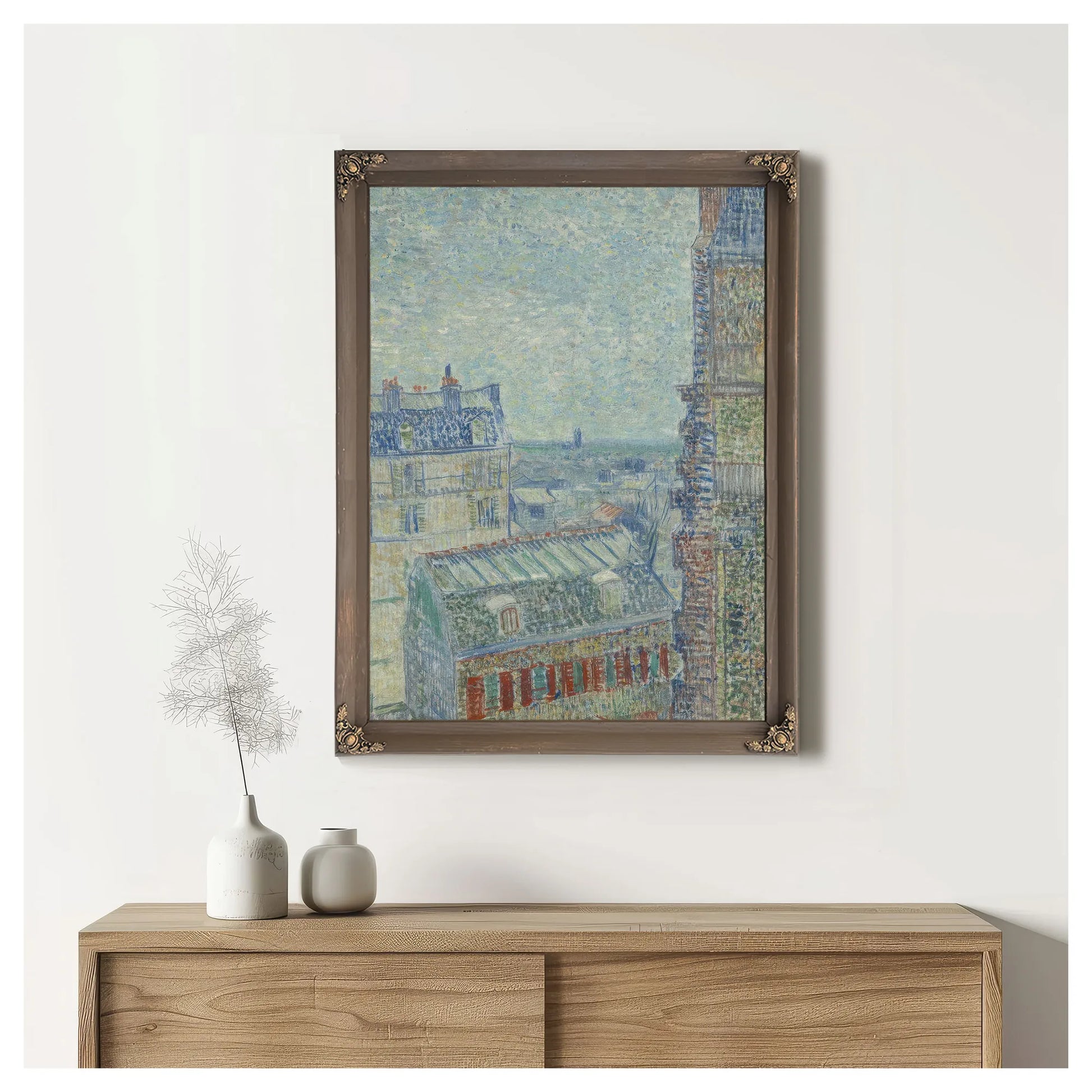 View From Theo's Apartment By Vincent Van Gogh Fine Art Print