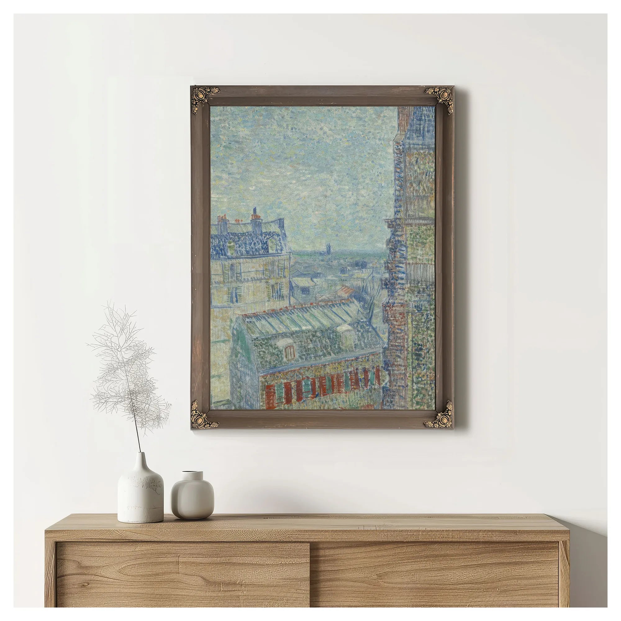 View From Theo's Apartment By Vincent Van Gogh Fine Art Print