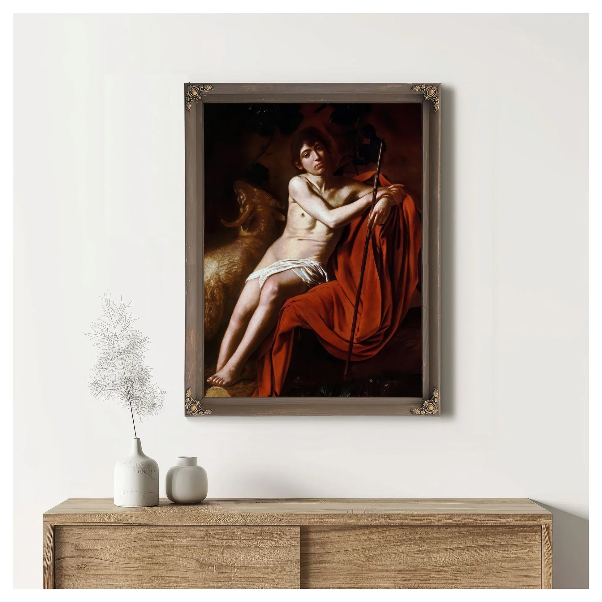 John The Baptist 1610 By Caravaggio Fine Art Print