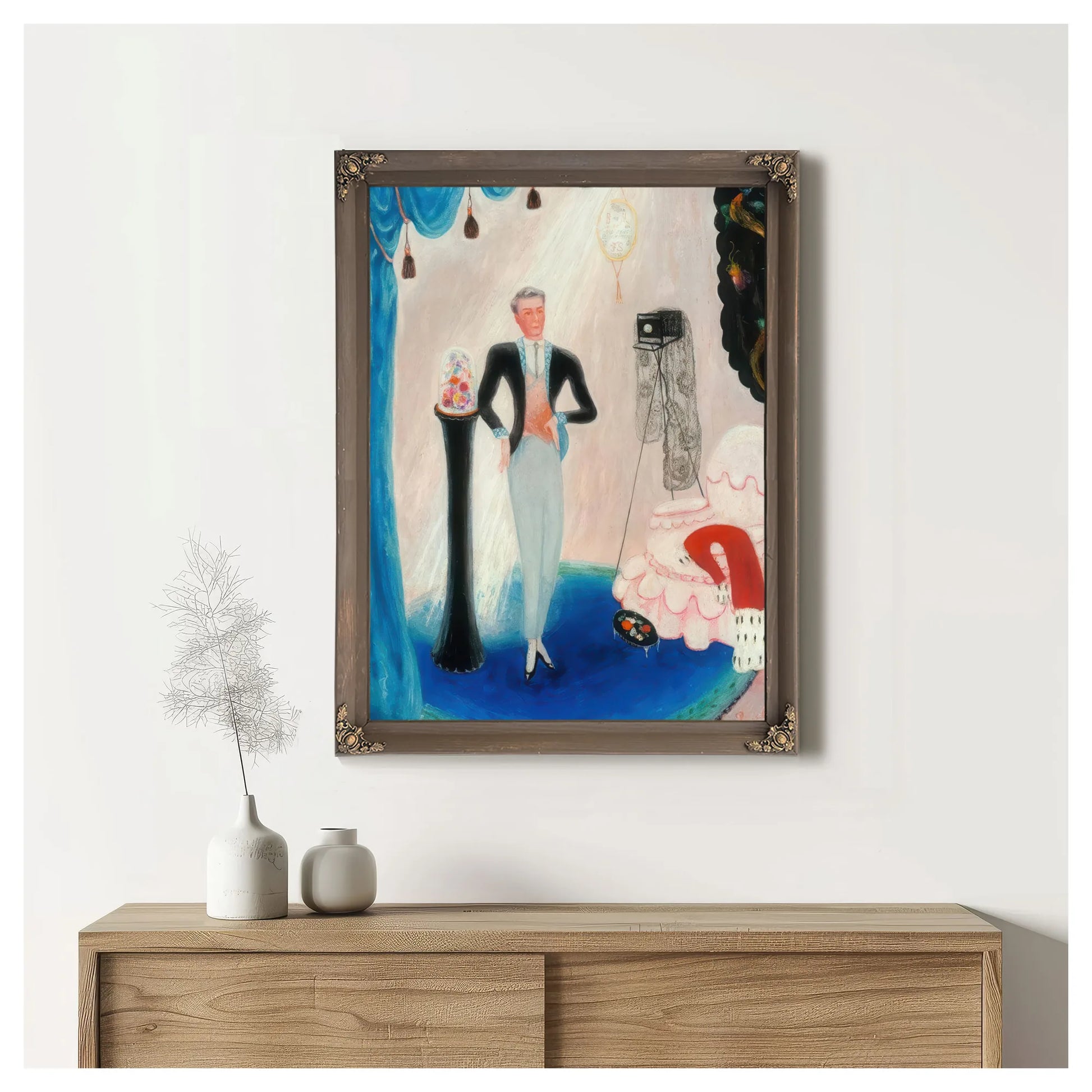 Portrait Of Baron De Meyer By Florine Stettheimer Fine Art Print
