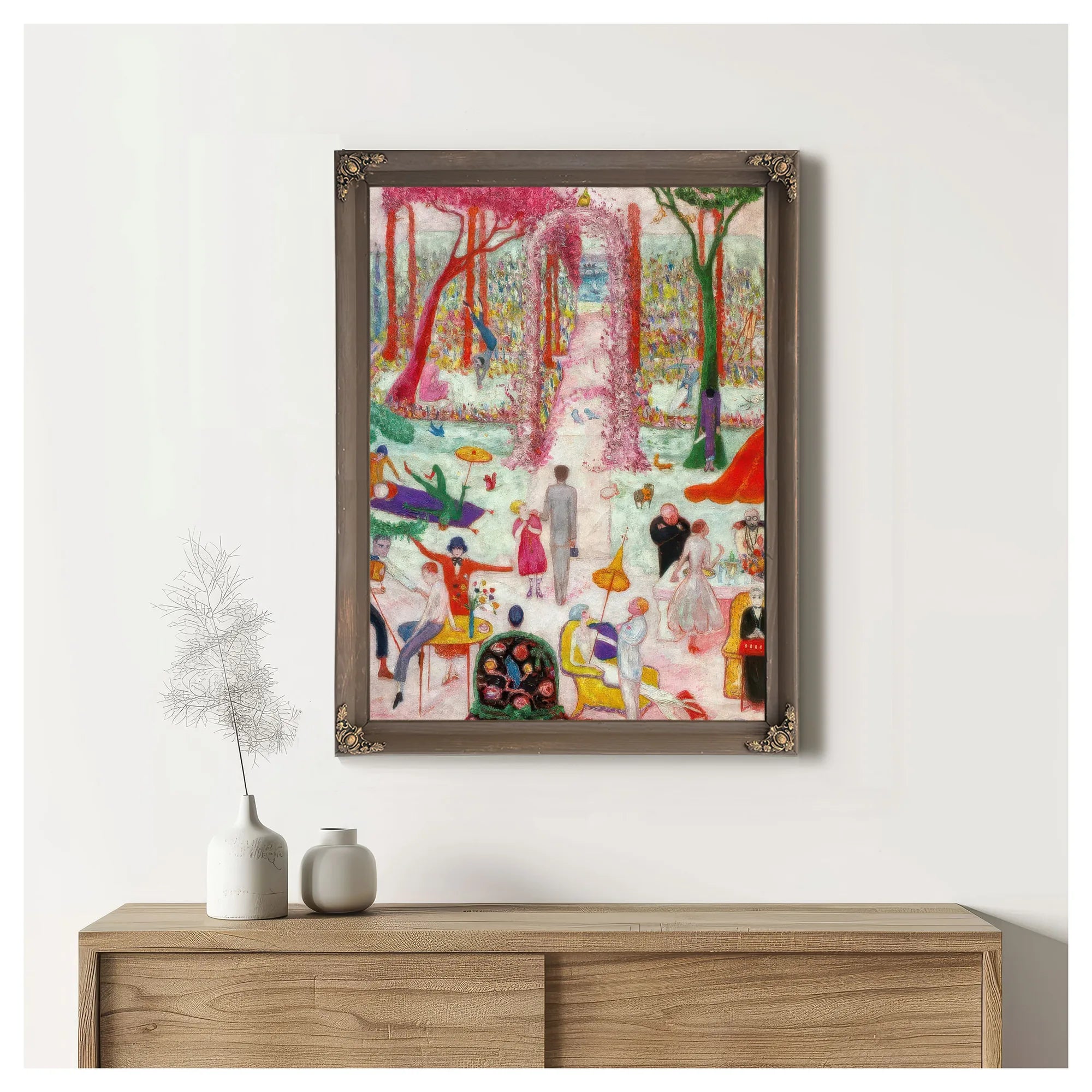Sunday Afternoon In The Country By Florine Stettheimer Fine Art Print