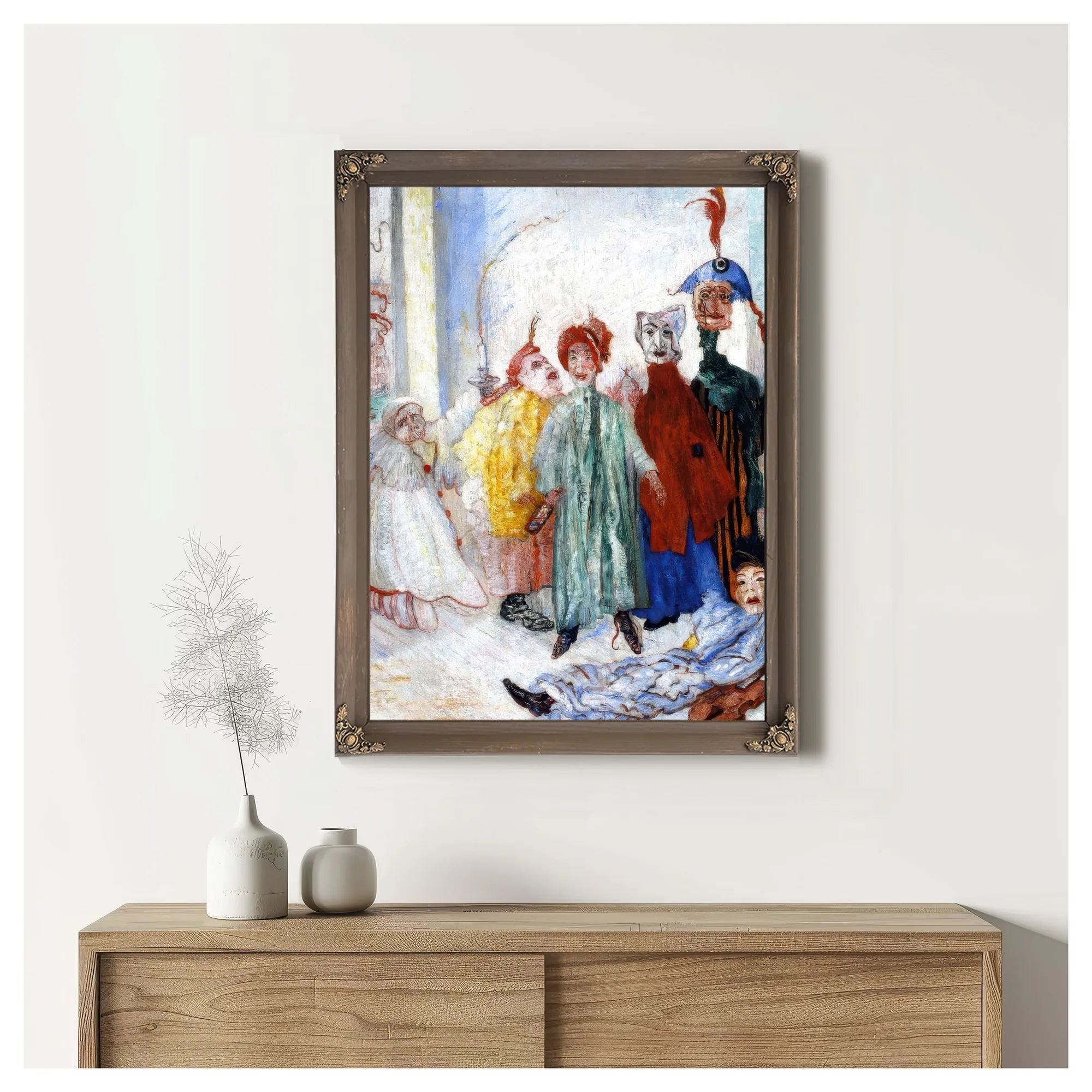 Strange Masks By James Ensor Fine Art Print