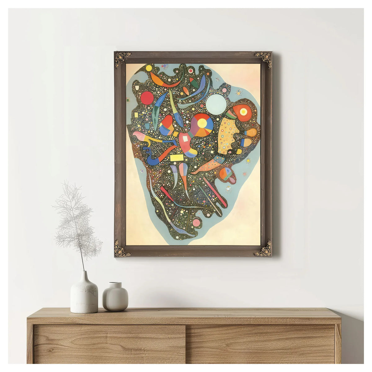 Colourful Ensemble By Wassily Kandinsky Fine Art Print