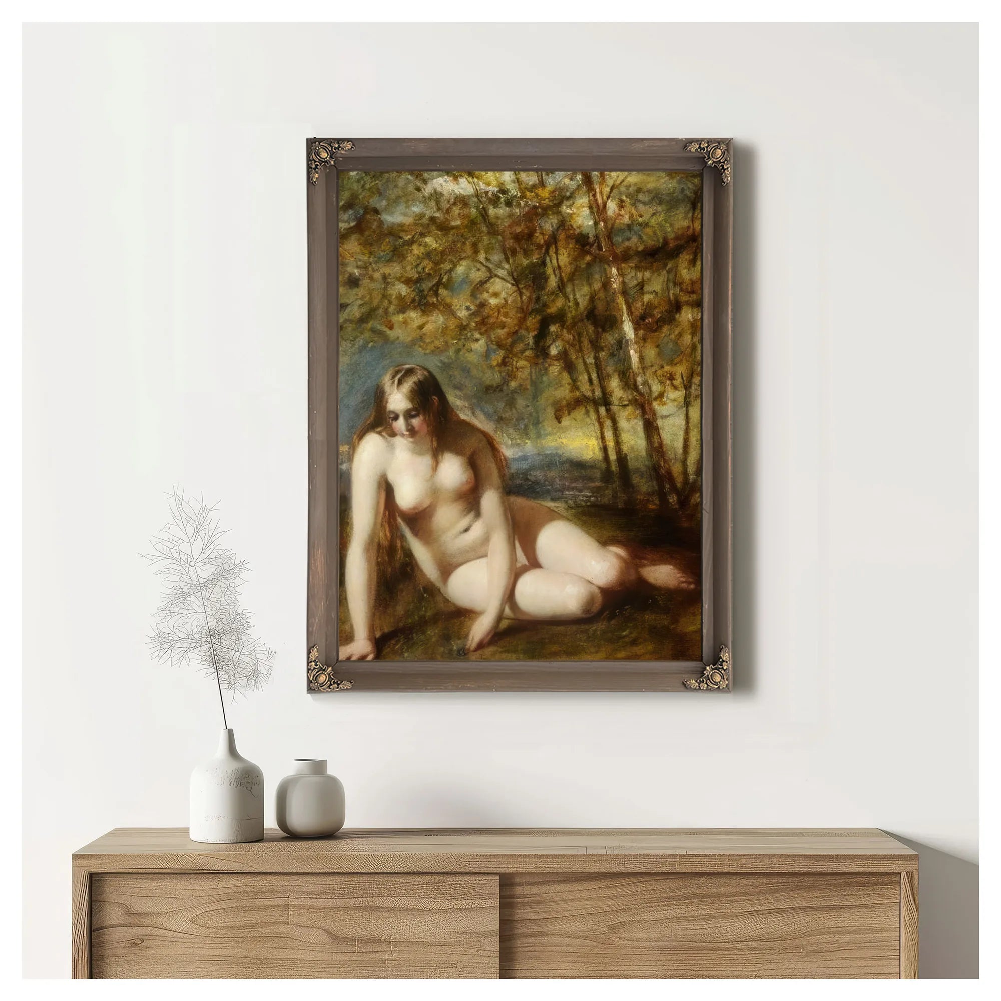 Eve At The Fountain By William Etty Fine Art Print