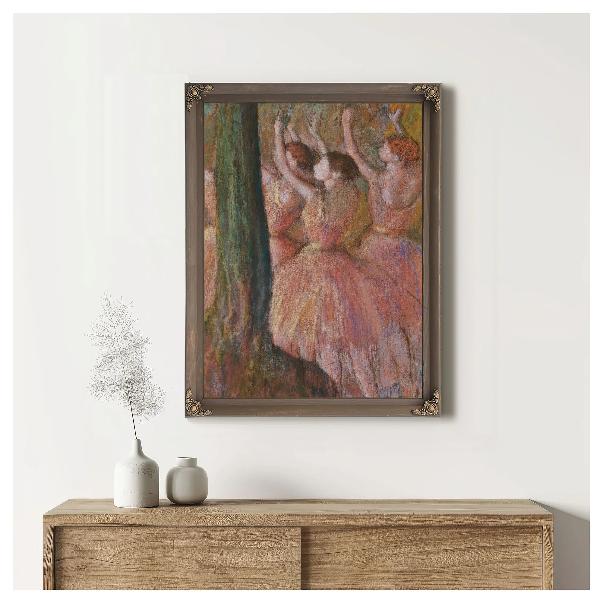 Dancers In Rose By Edgar Degas Fine Art Print