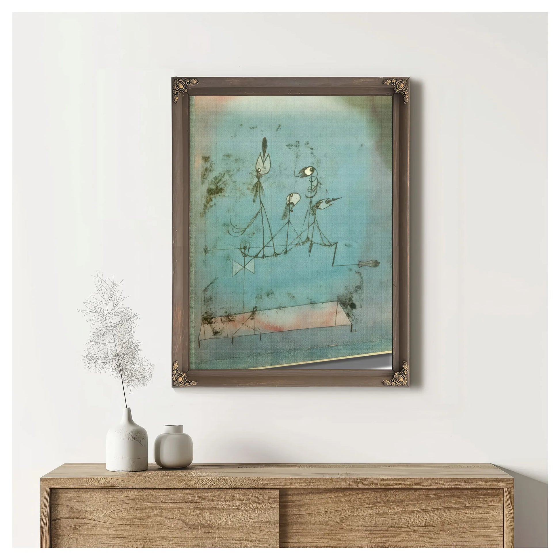 Twittering Mach Ine 1922 151 By Paul Klee Fine Art Print