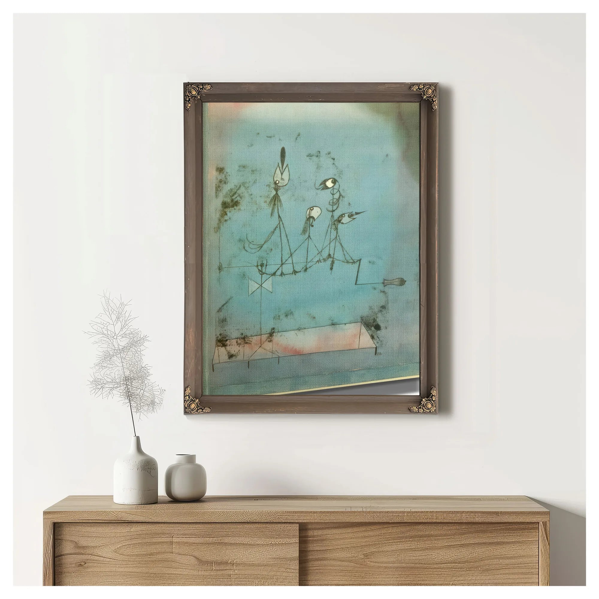 Twittering Mach Ine 1922 151 By Paul Klee Fine Art Print