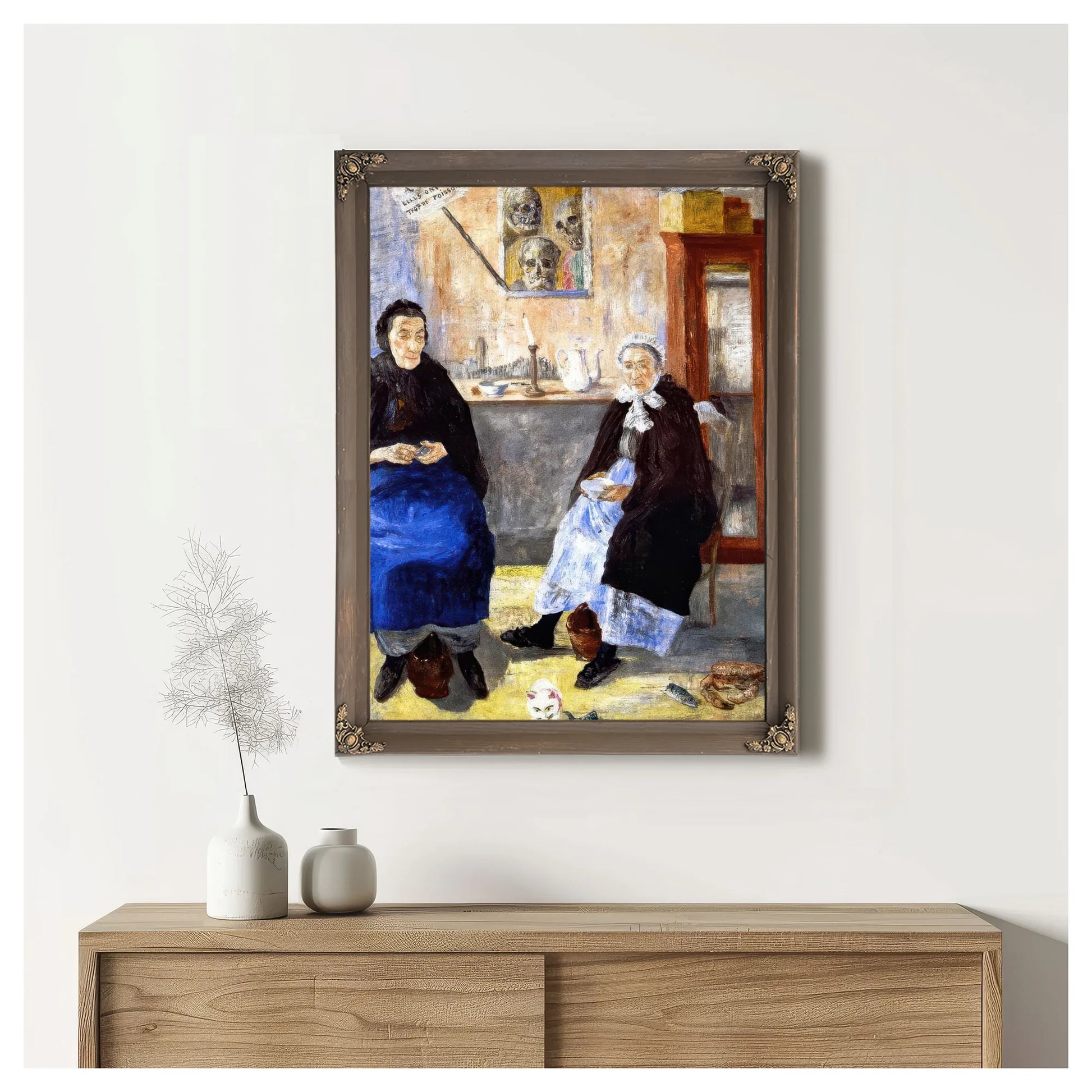 Melancholy Fishwives By James Ensor Fine Art Print