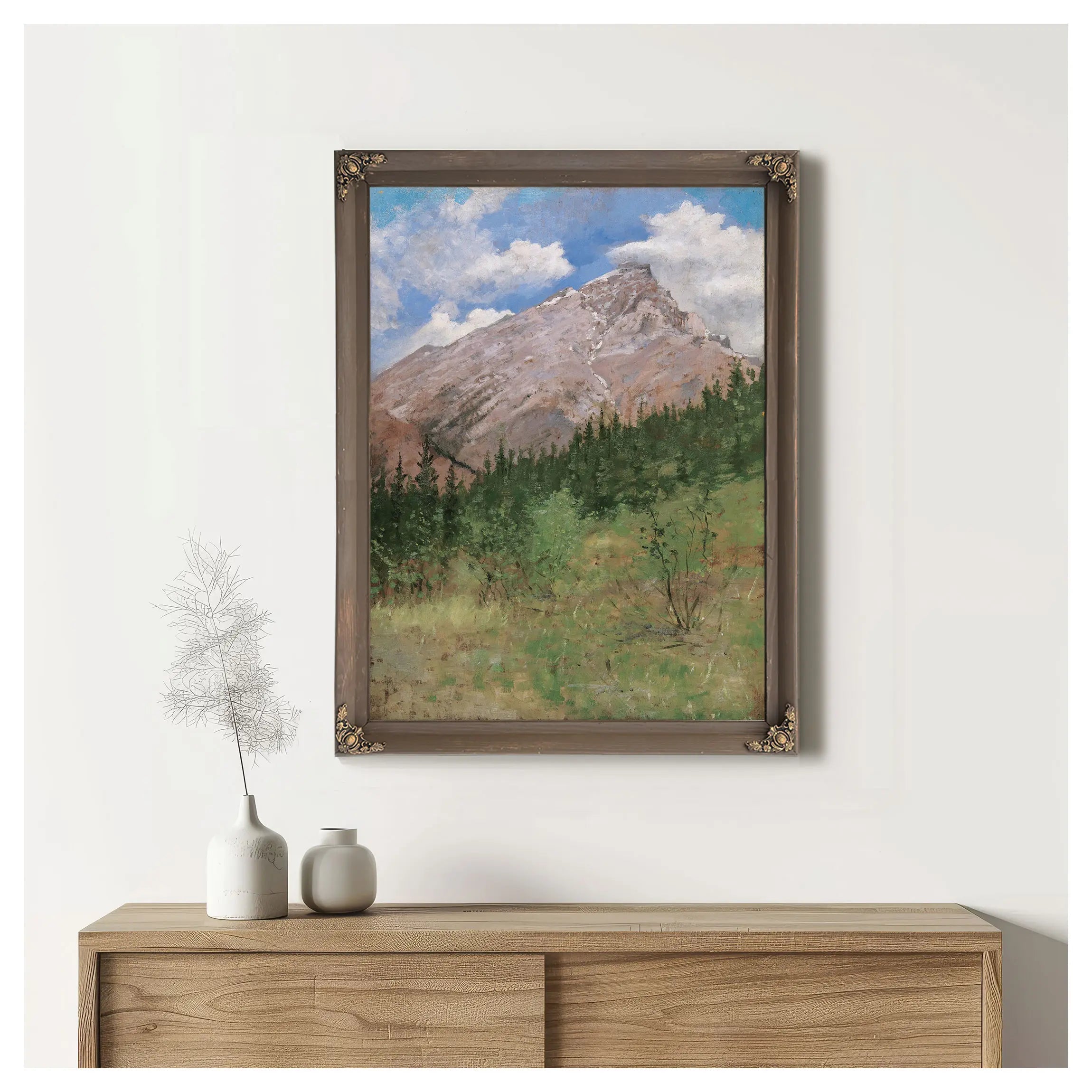 Banff Cascade Mountain by Frederic Remington
