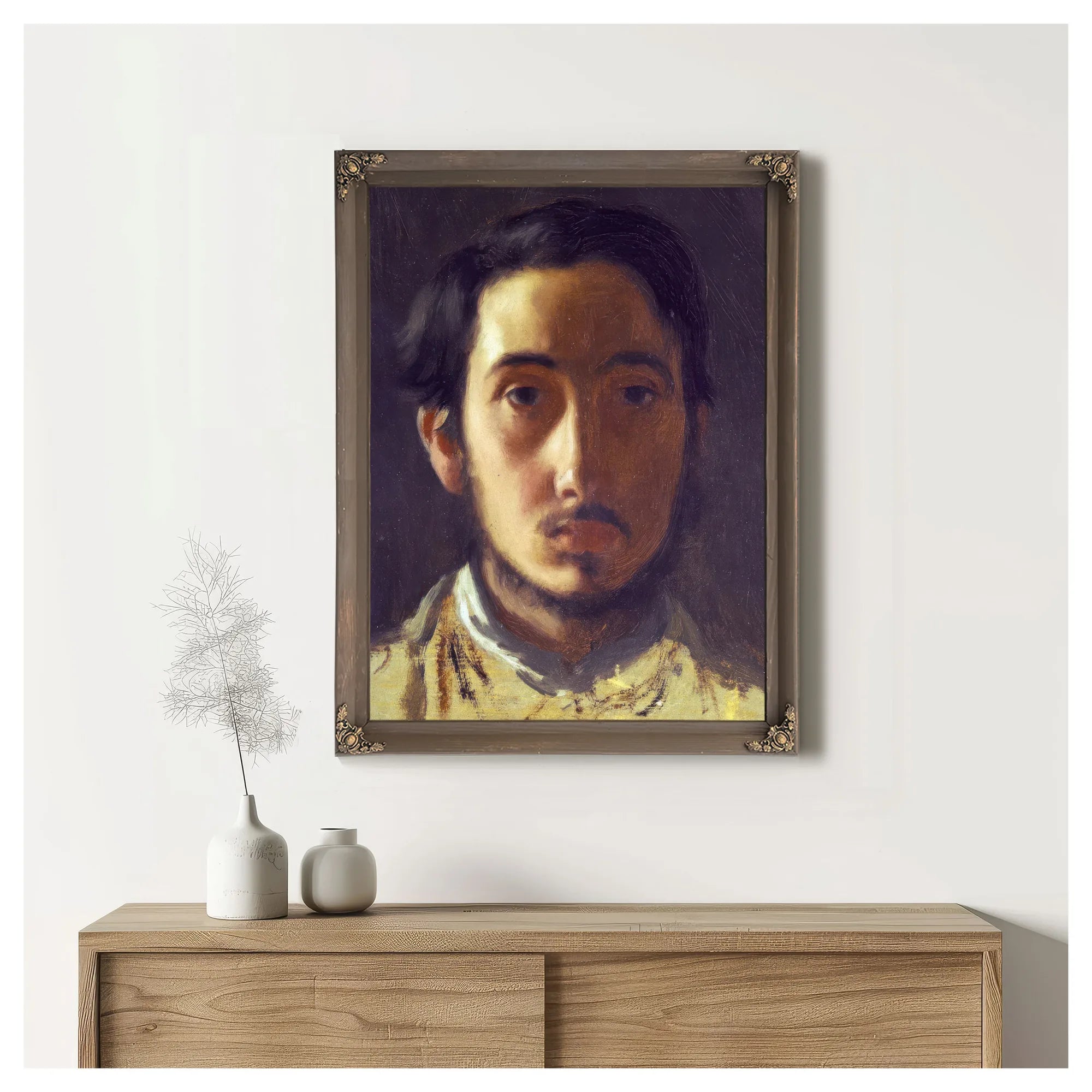 Degas Self Portrait By Edgar Degas Fine Art Print