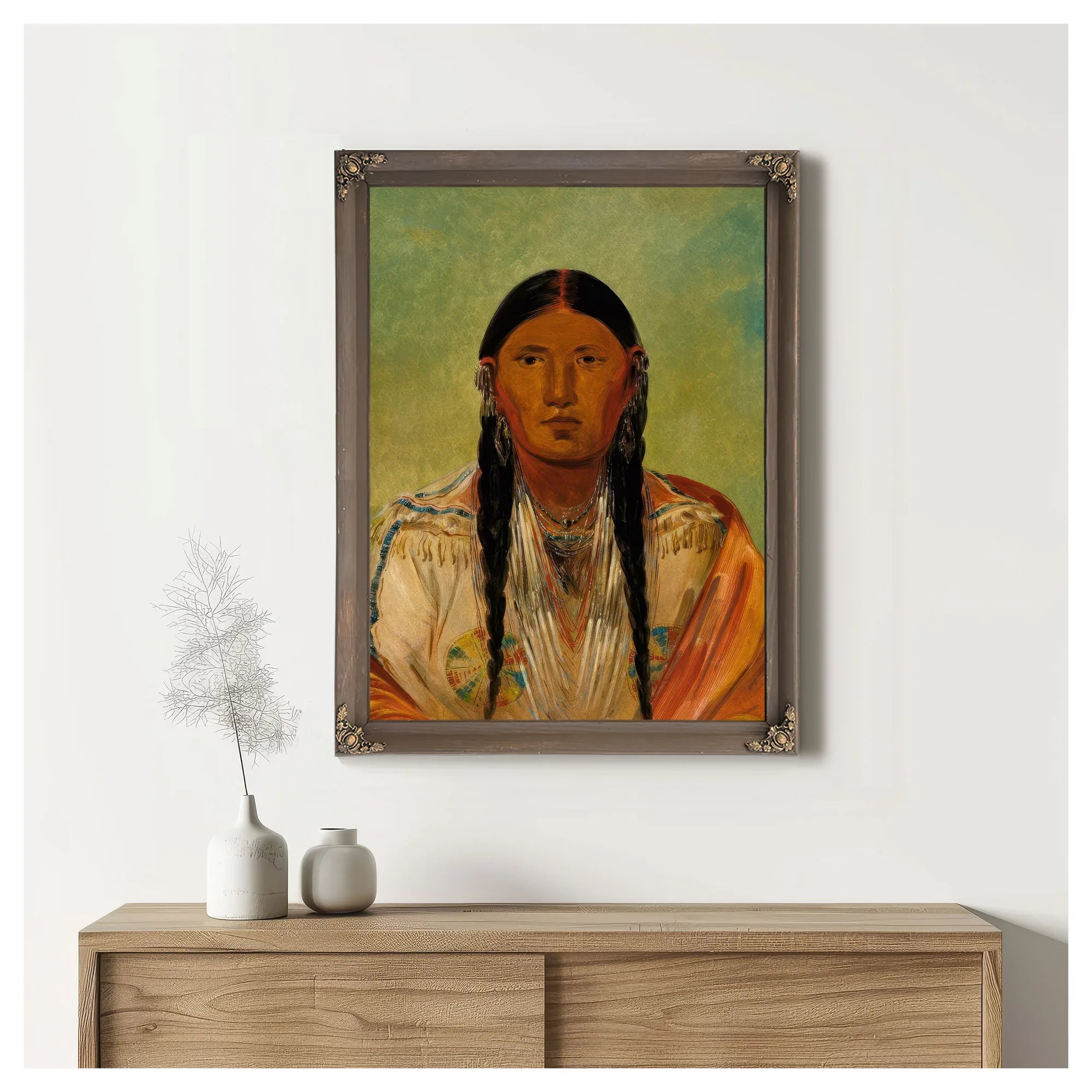 Ru Ton Wee Me, Pigeon On The Wing By George Catlin Fine Art Print