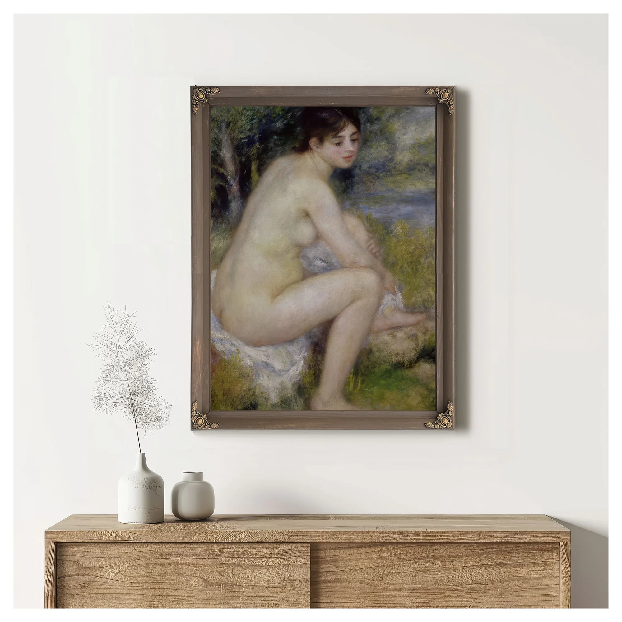 Nude In A Landscape By Pierre Auguste Renoir Fine Art Print