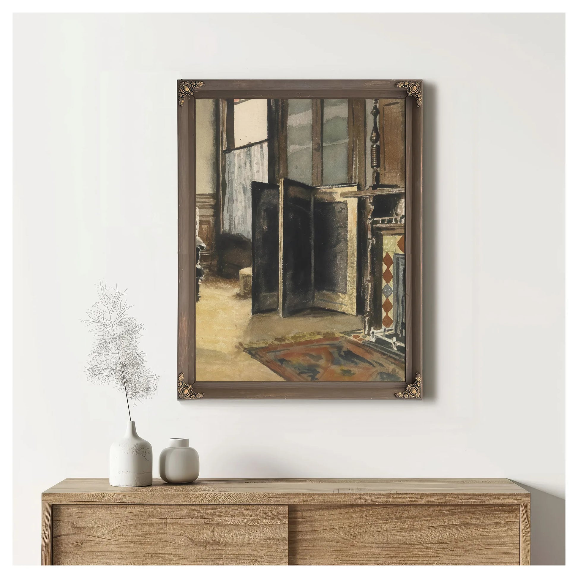 The Corner Of A Room 1892 By Maynard Dixon Fine Art Print