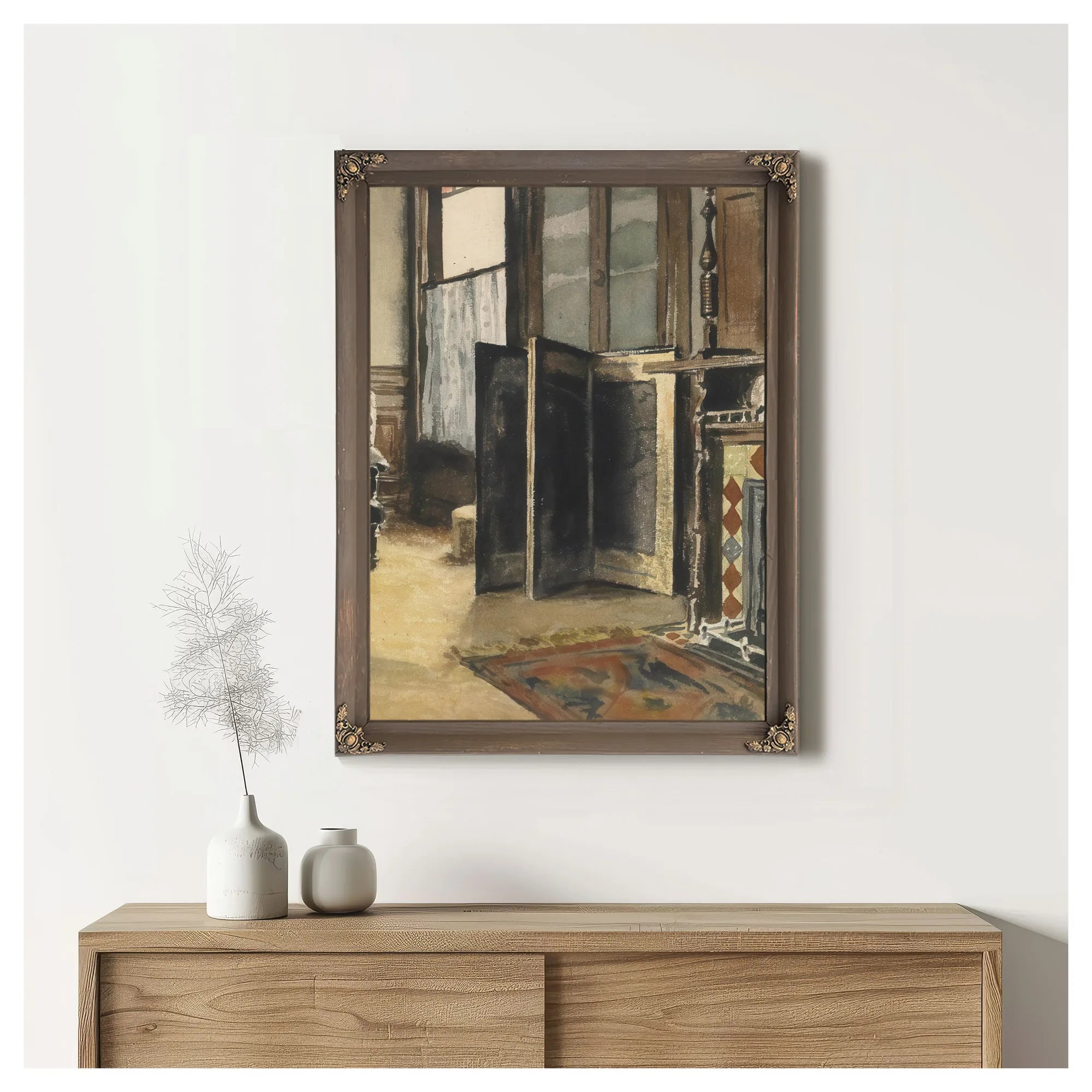 The Corner Of A Room 1892 By Maynard Dixon Fine Art Print
