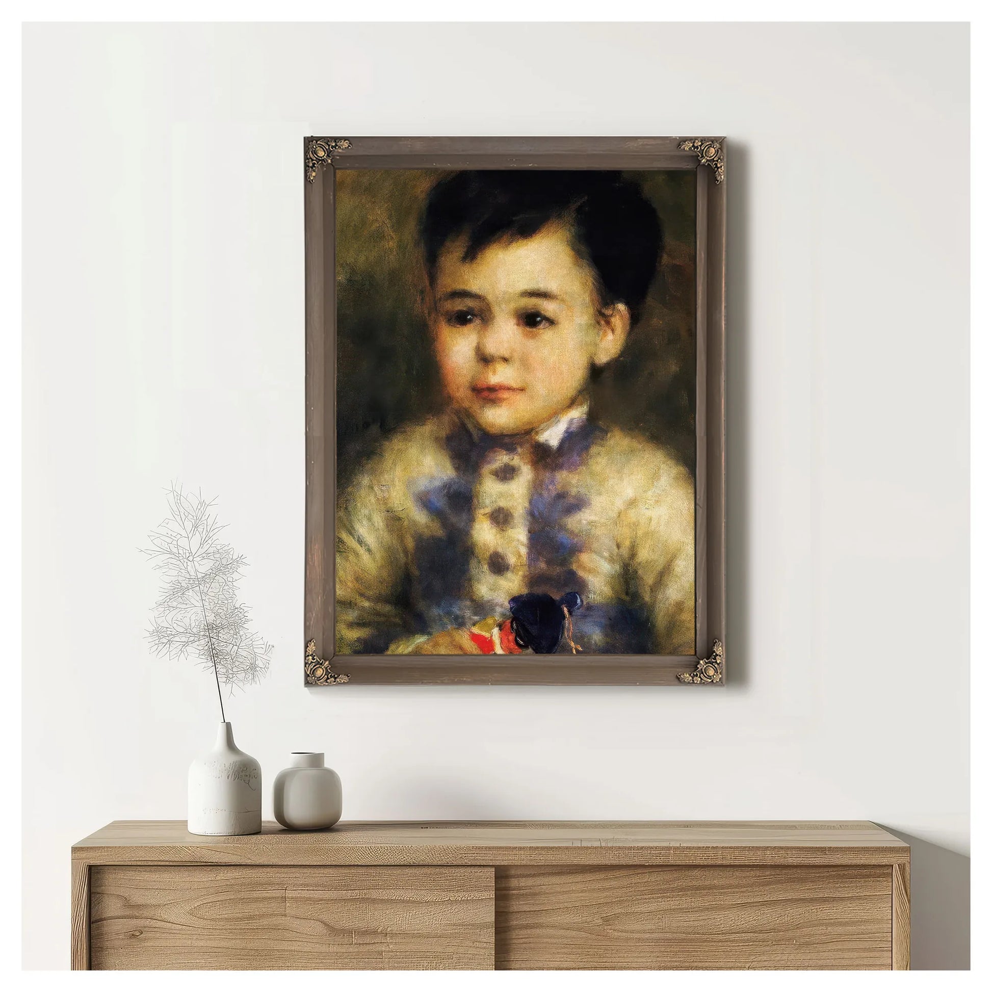 Boy With Toy Soldier By Pierre August Renoir Fine Art Print