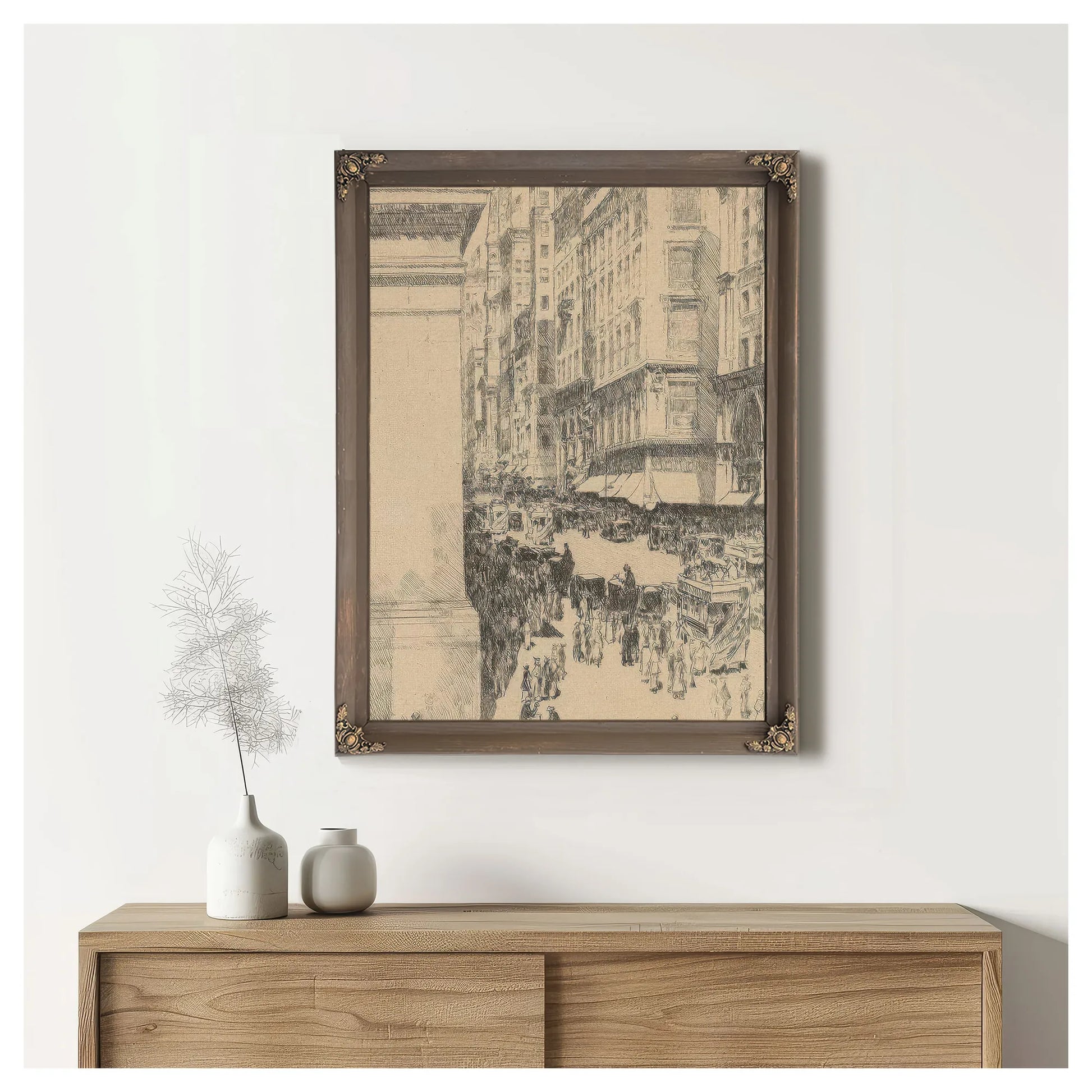 Fifth Avenue At Noon (Cortissoz & Clayton 77) By Childe Hassam Fine Art Print