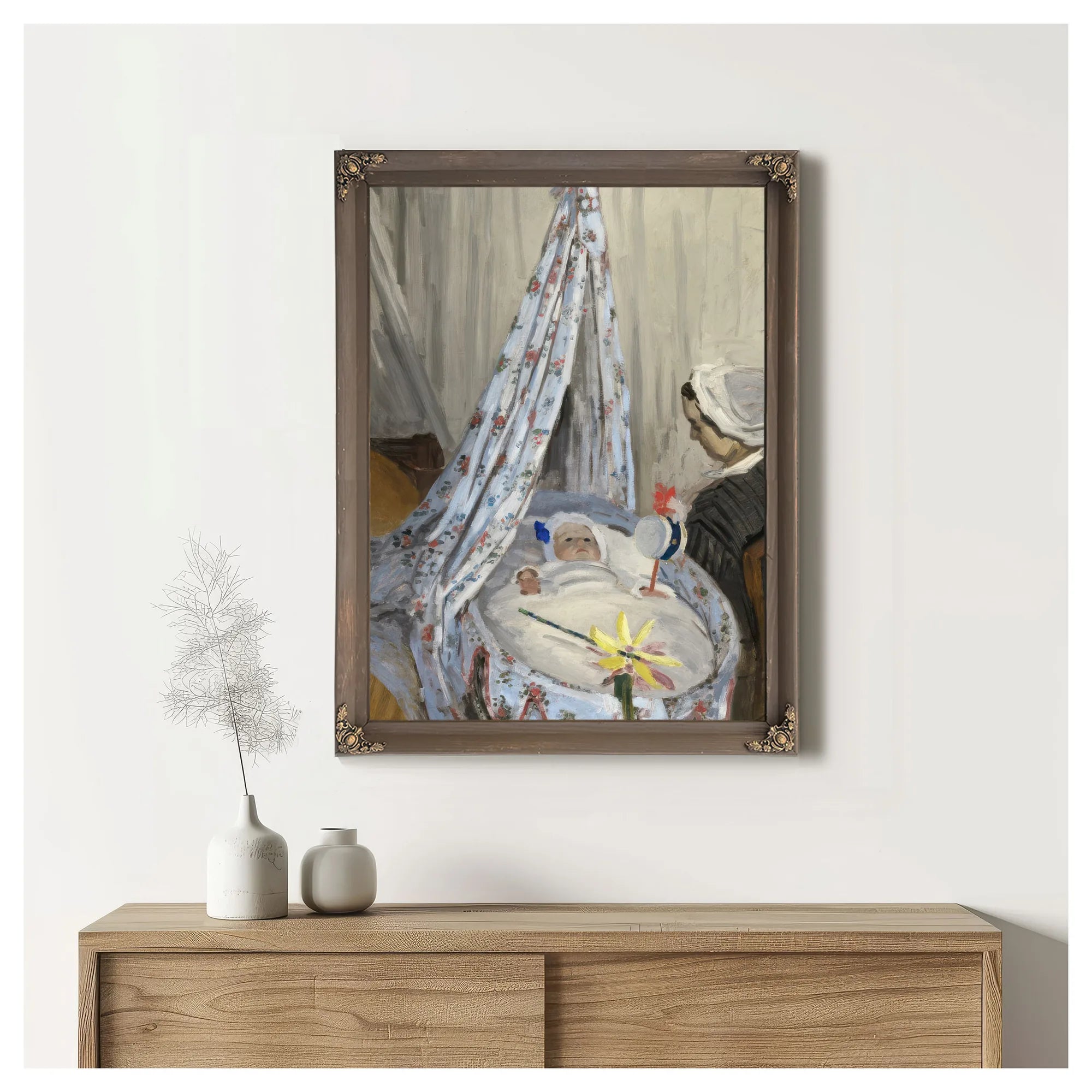 The Cradle Camille With The Artist's Son Jean By Claude Monet Fine Art Print