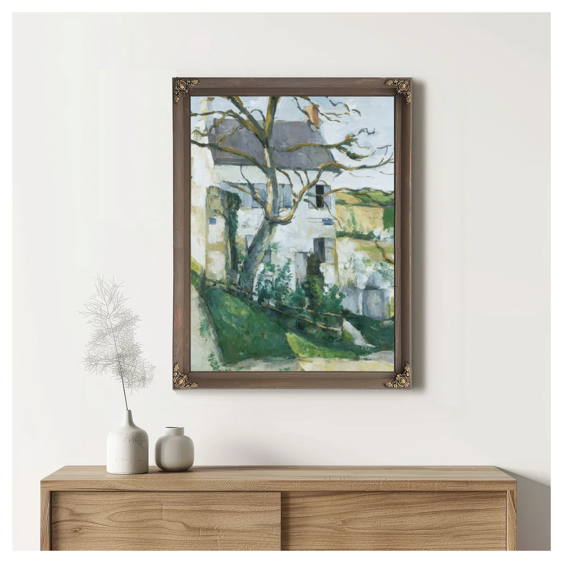 House And Tree By Paul Cezanne Fine Art Print