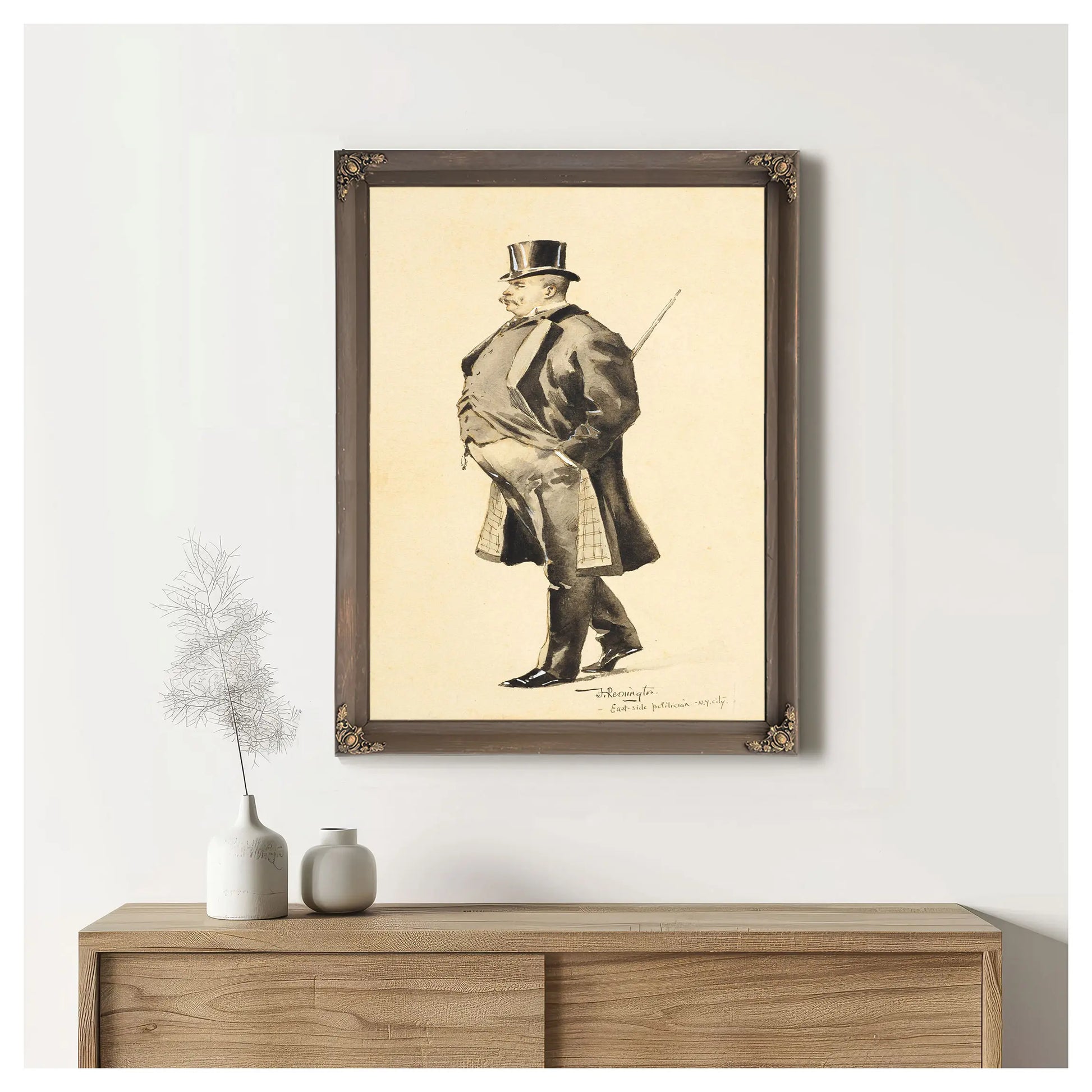 An East Side Politician by Frederic Remington