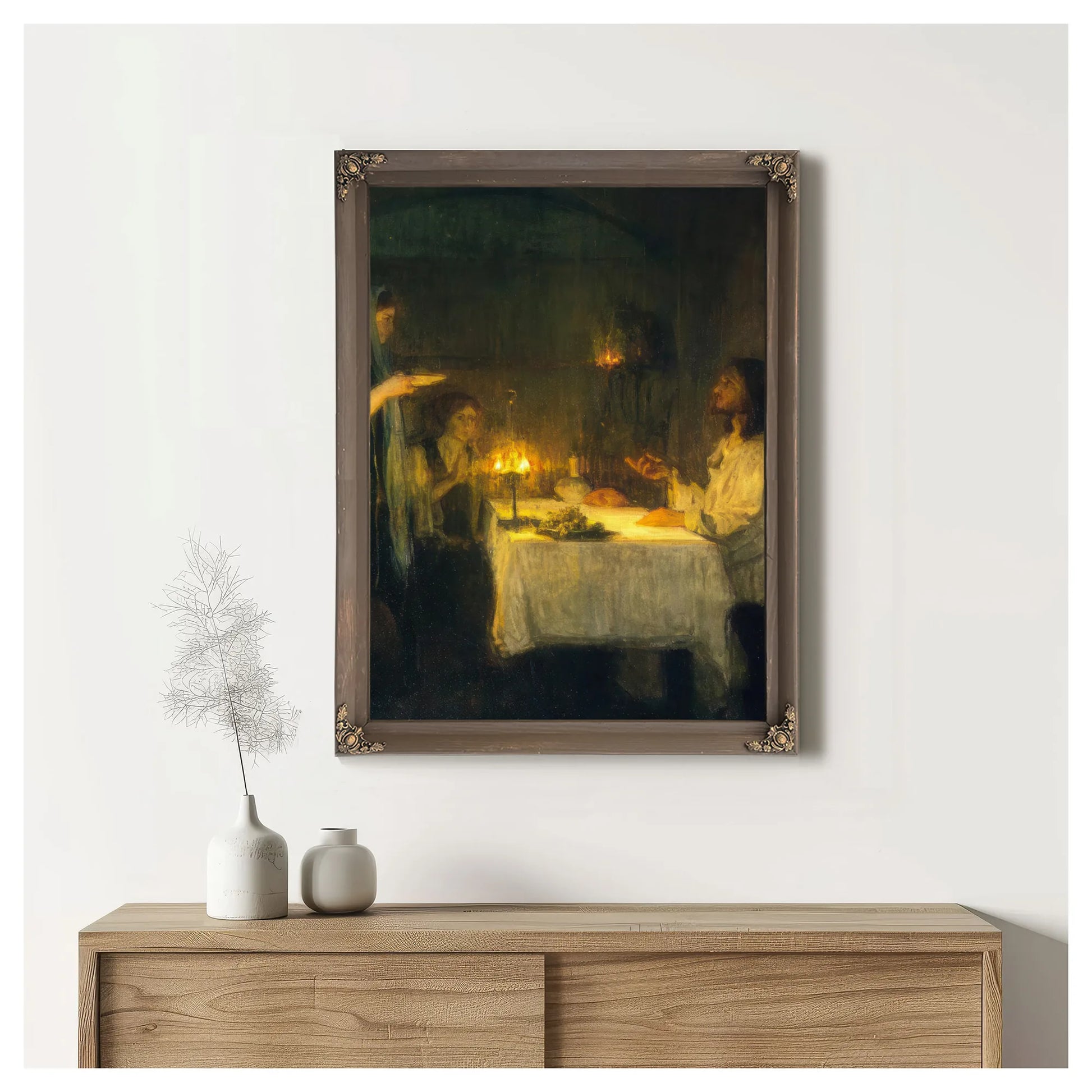 Christ At The Home Of Mary And Martha By Henry Ossawa Tanner Fine Art Print