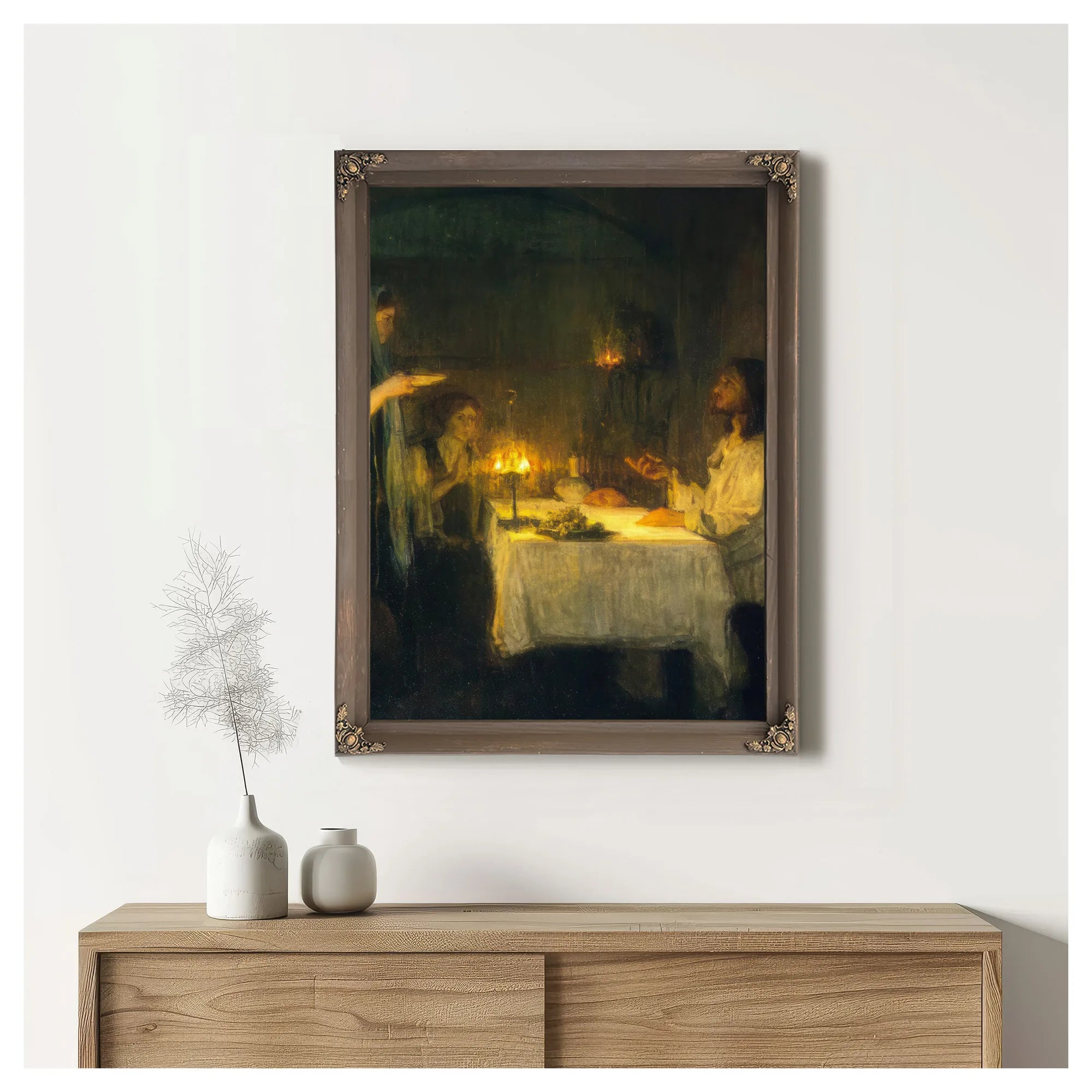 Christ At The Home Of Mary And Martha By Henry Ossawa Tanner Fine Art Print