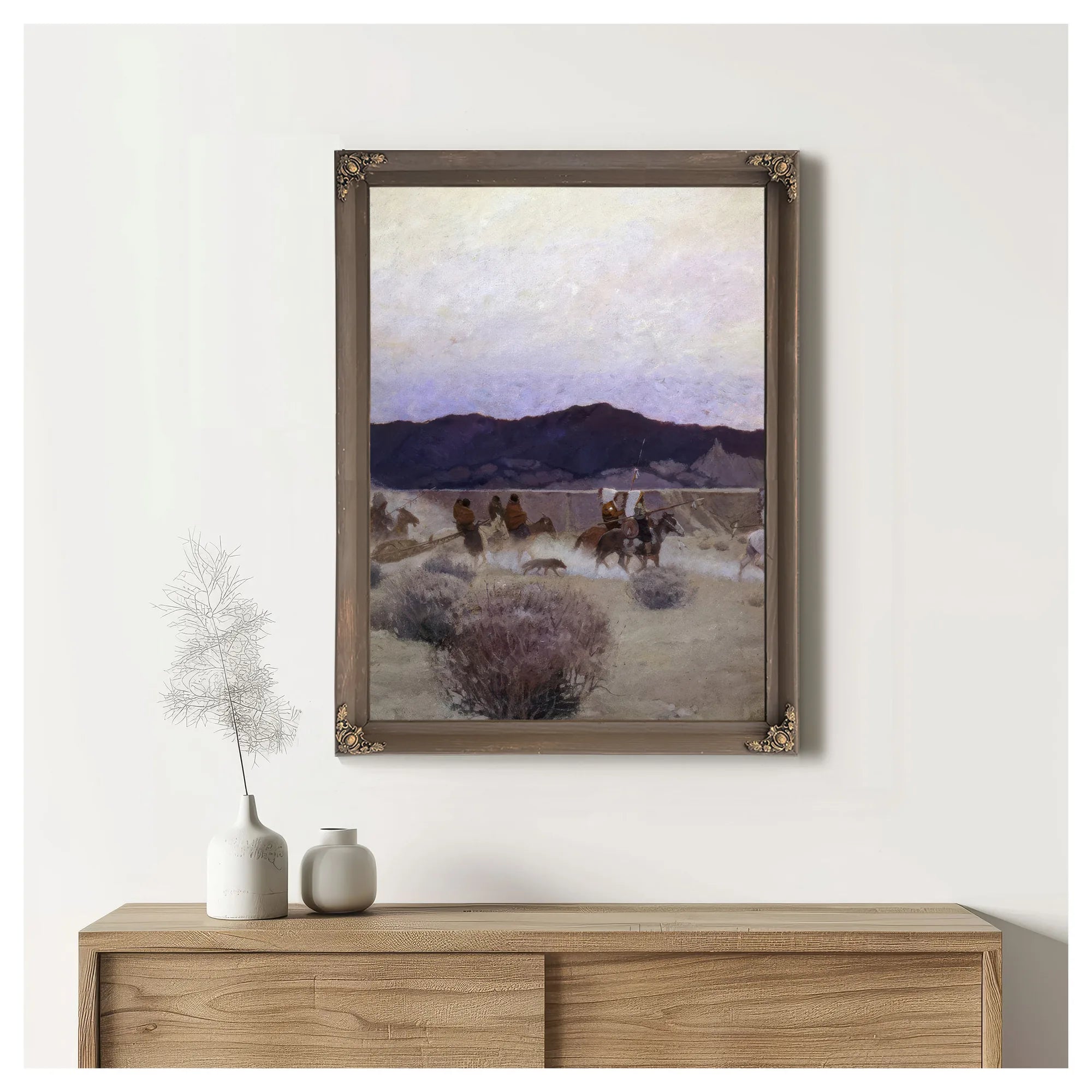 Moving Camp By NC Wyeth Fine Art Print