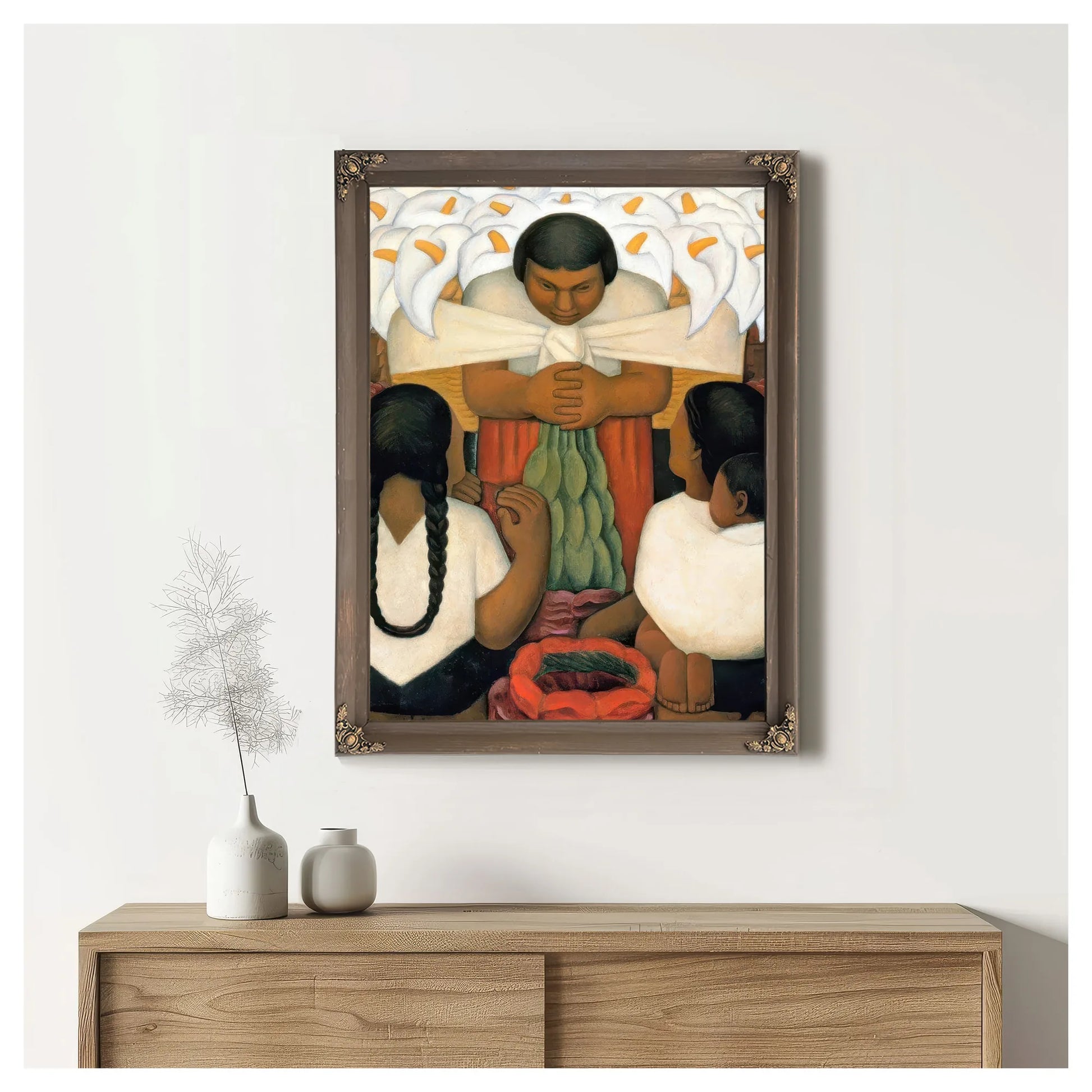 Flower Day Flower Festival By Diego Rivera Fine Art Print