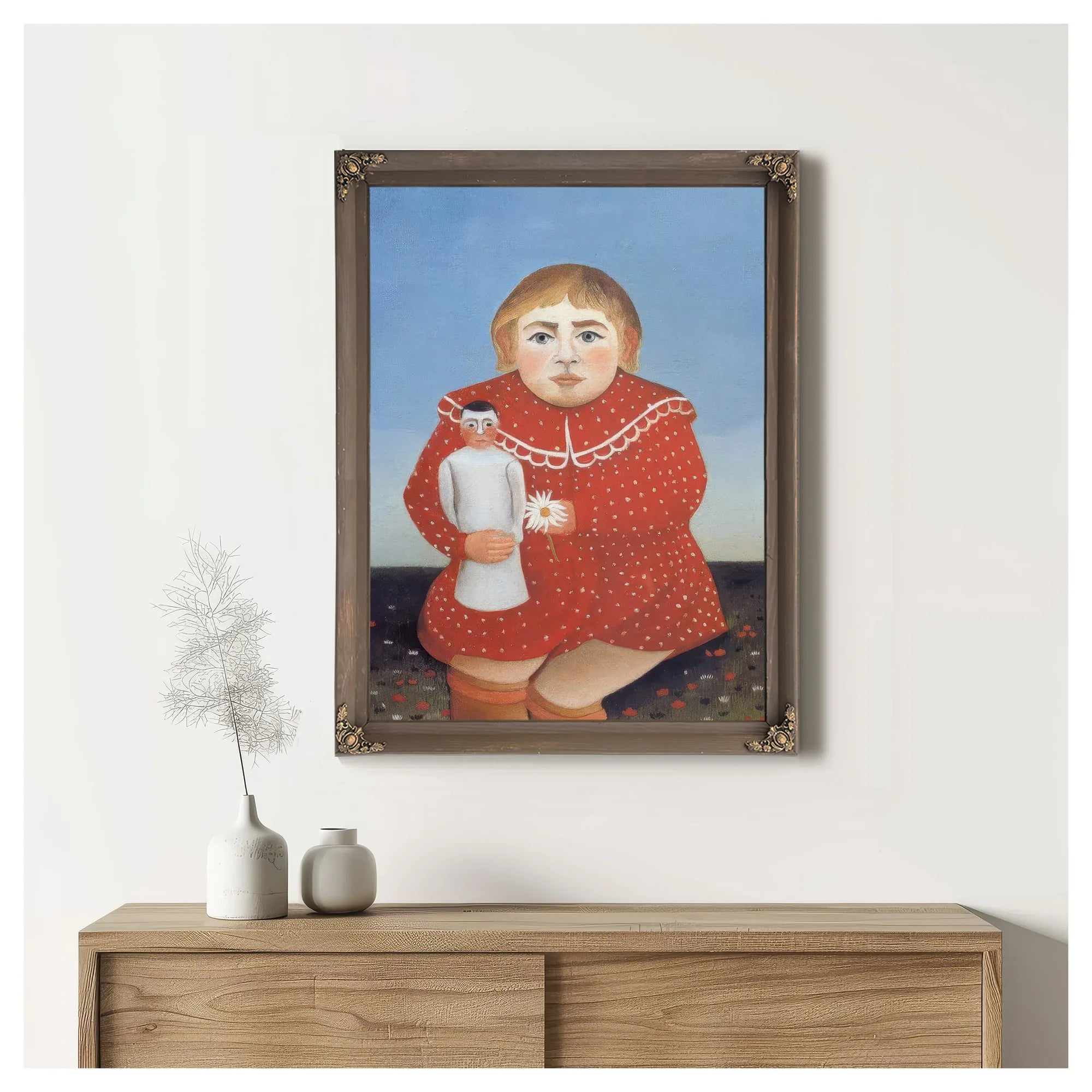 Portrait Of A Child About 1905 By Henri Rousseau Fine Art Print