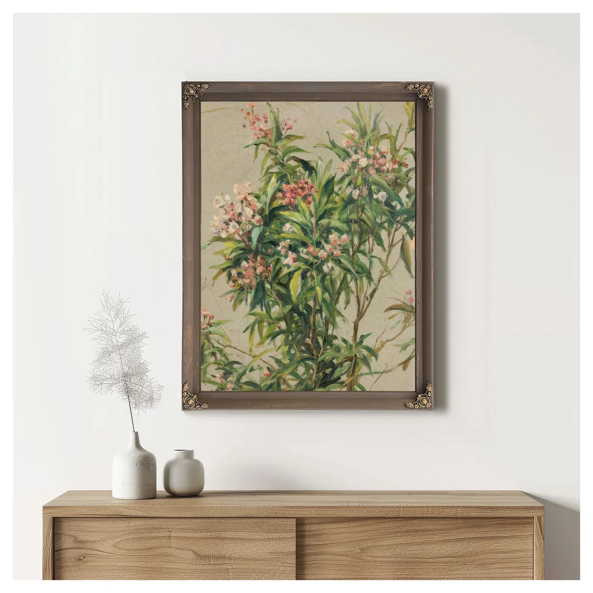 Study Of An Oleander By Louis Aston Knight Fine Art Print
