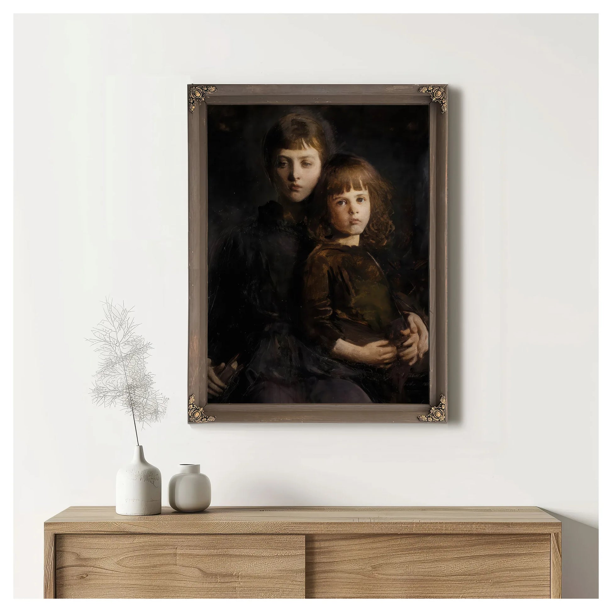 Brother And Sister (Mary And Gerald Thayer) By Abbott Handerson Thayer Fine Art Print