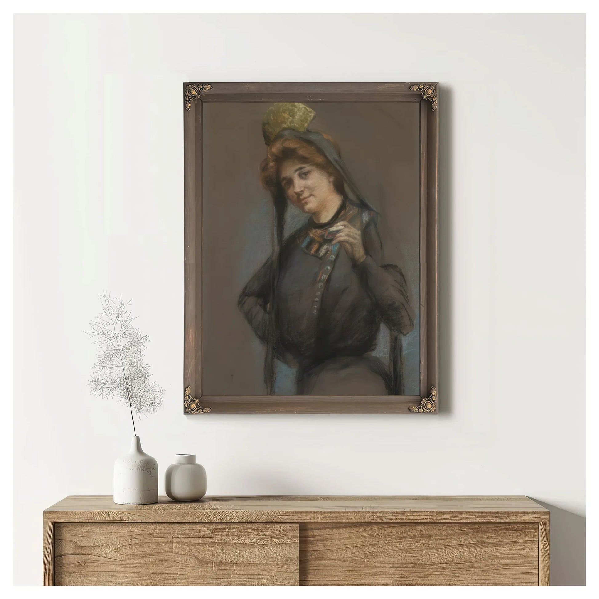 Cigarettev By Alice Pike Barney Fine Art Print