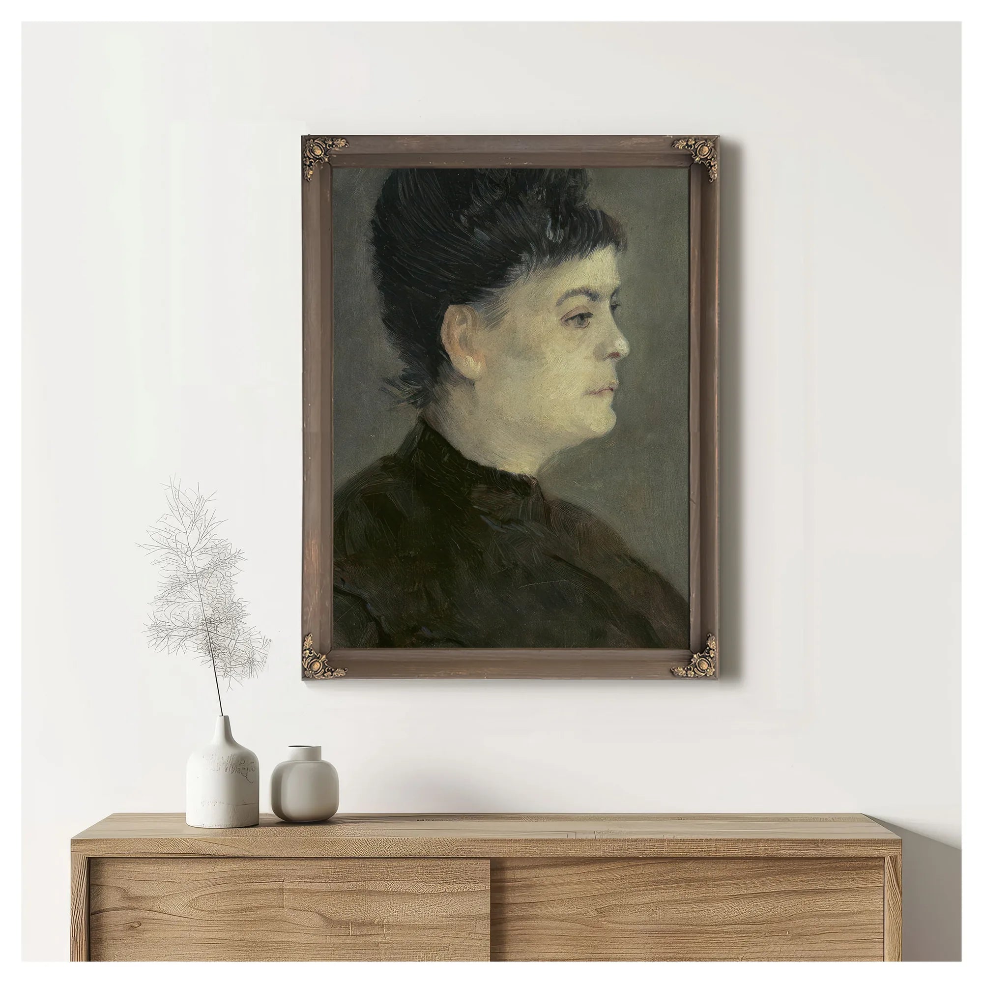 Portrait Of Agostina Segatori By Vincent Van Gogh Fine Art Print