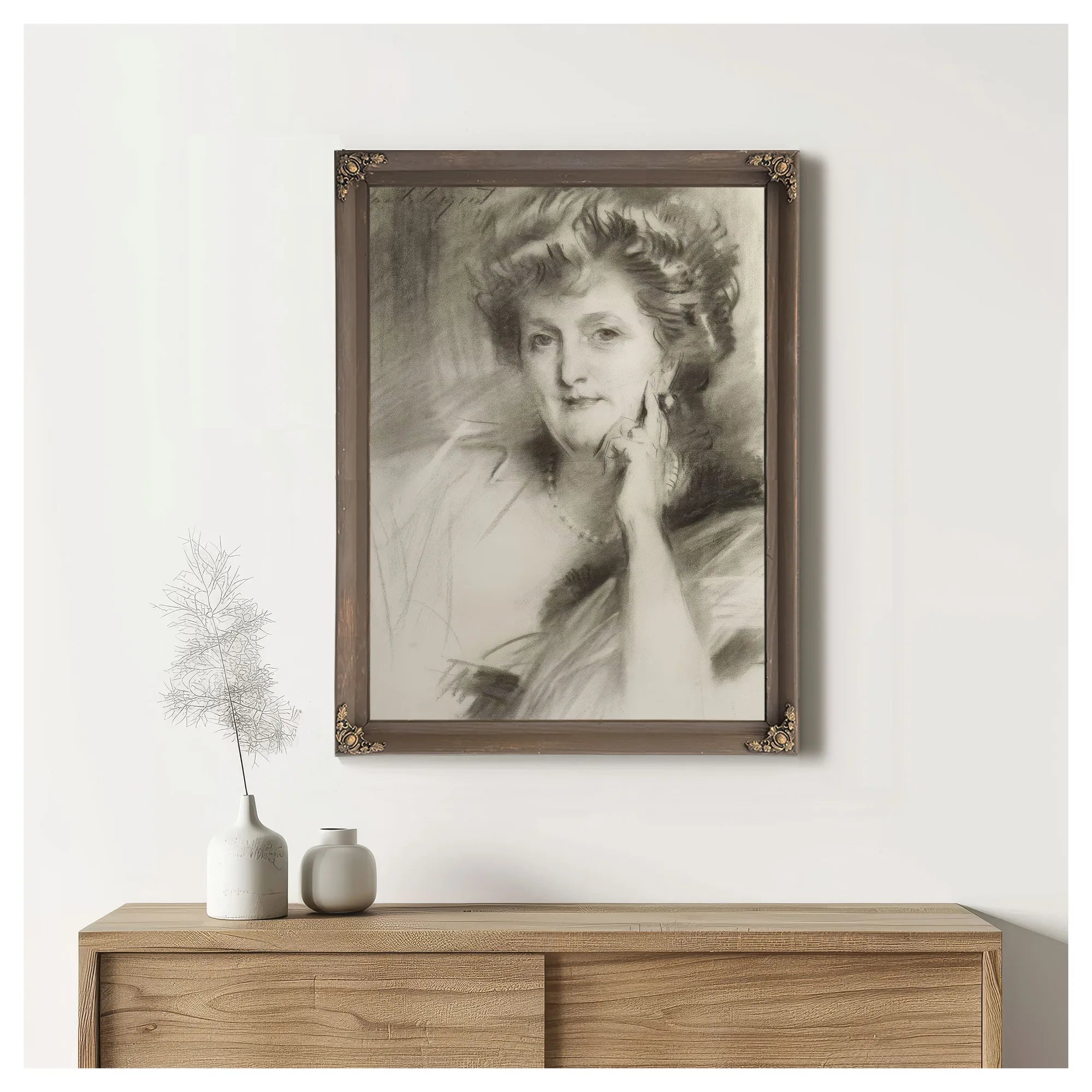 Portrait Of A Woman By John Singer Sargent Fine Art Print