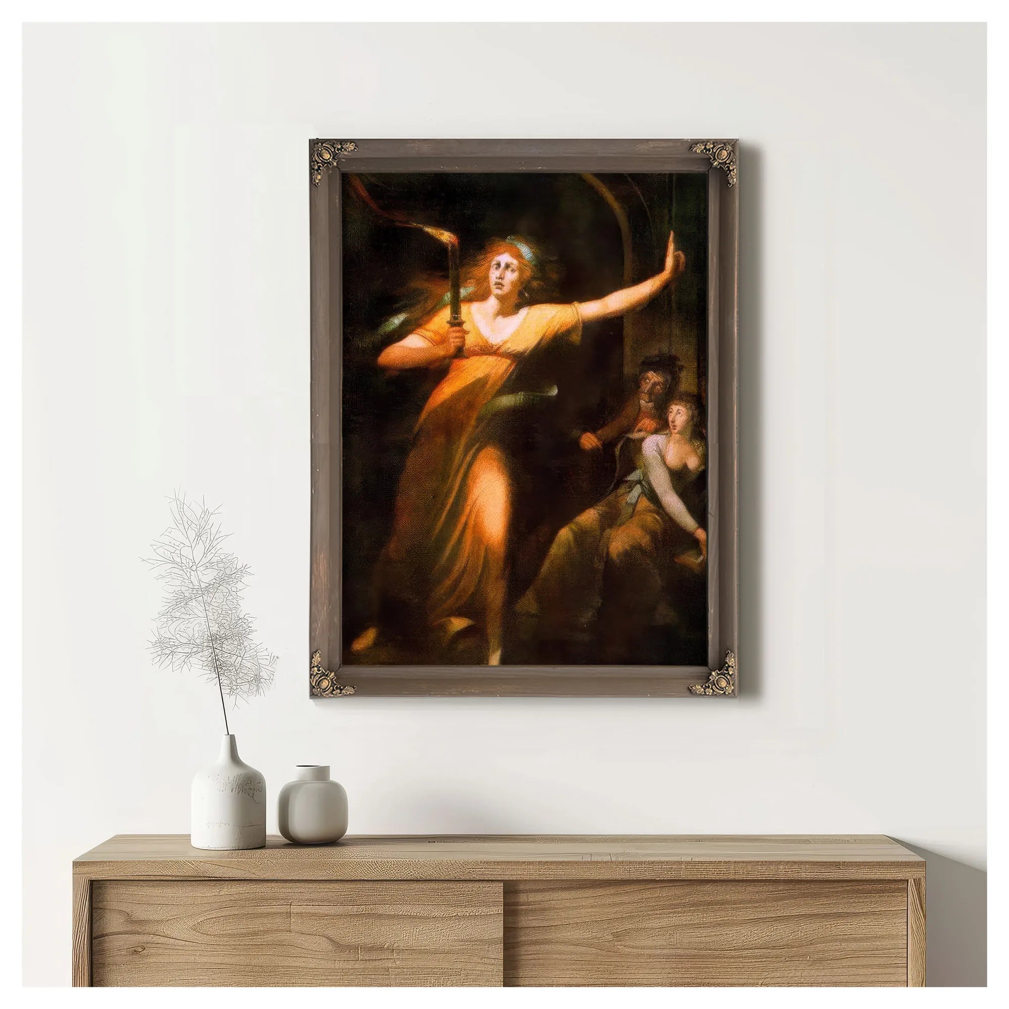 The Sleepwalking Lady Macbeth By Henry Fuseli Fine Art Print