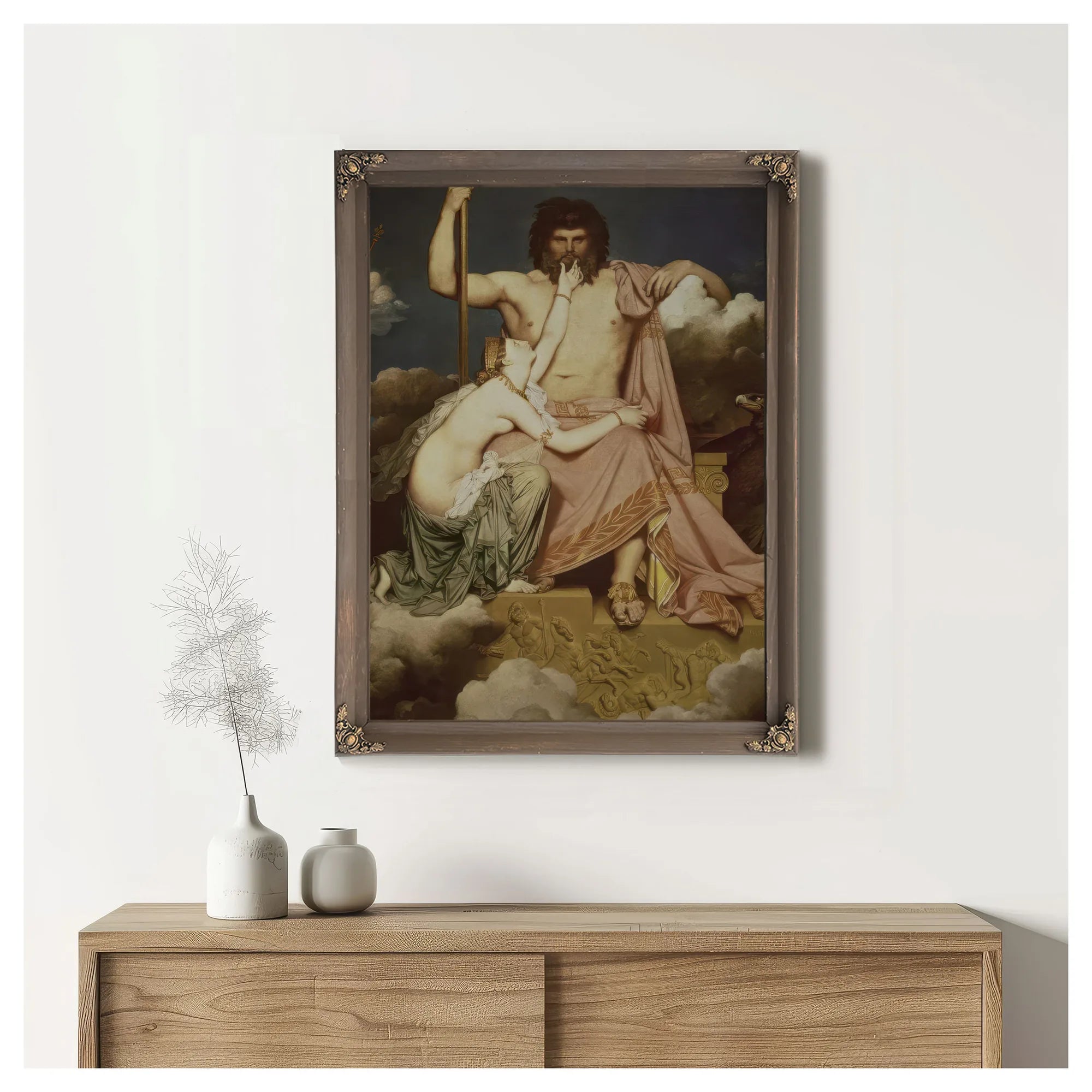 Jupiter And Thetis By Jean Auguste Dominique Ingres Fine Art Print