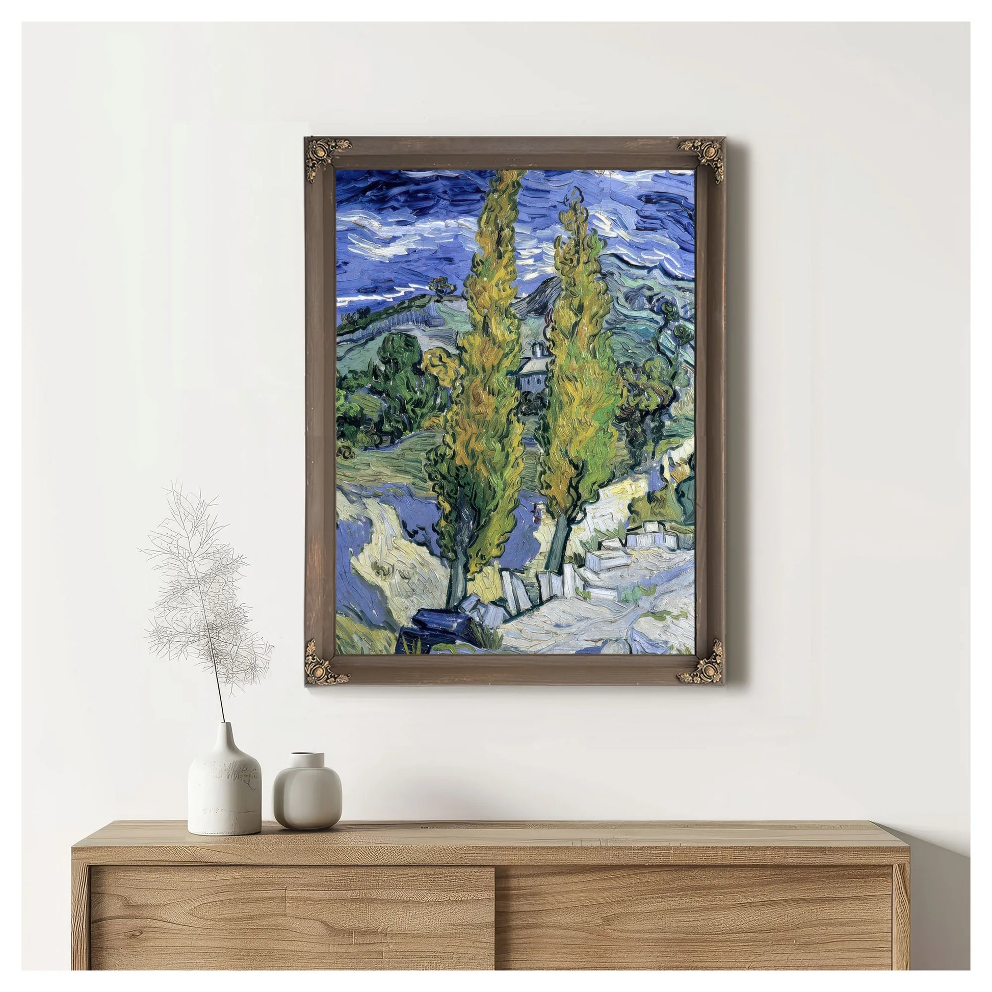 The Poplars At Saint Remy By Vincent Van Gogh Fine Art Print