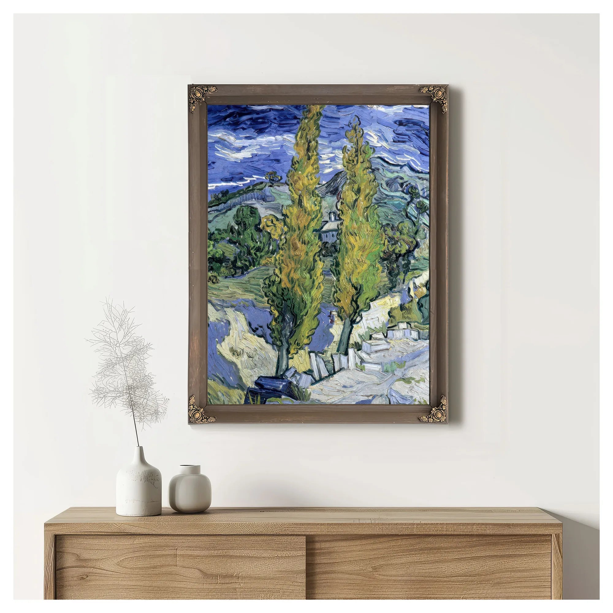 The Poplars At Saint Remy By Vincent Van Gogh Fine Art Print