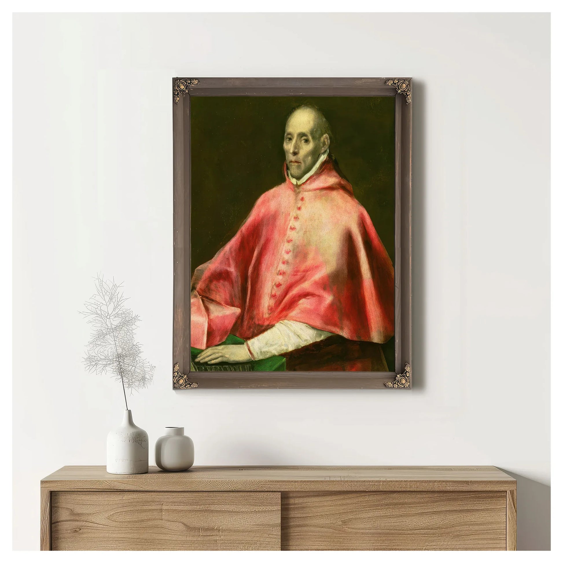 Portrait Of Cardinal Juan De Tavera (Oil On Canvas) By El Greco Fine Art Print