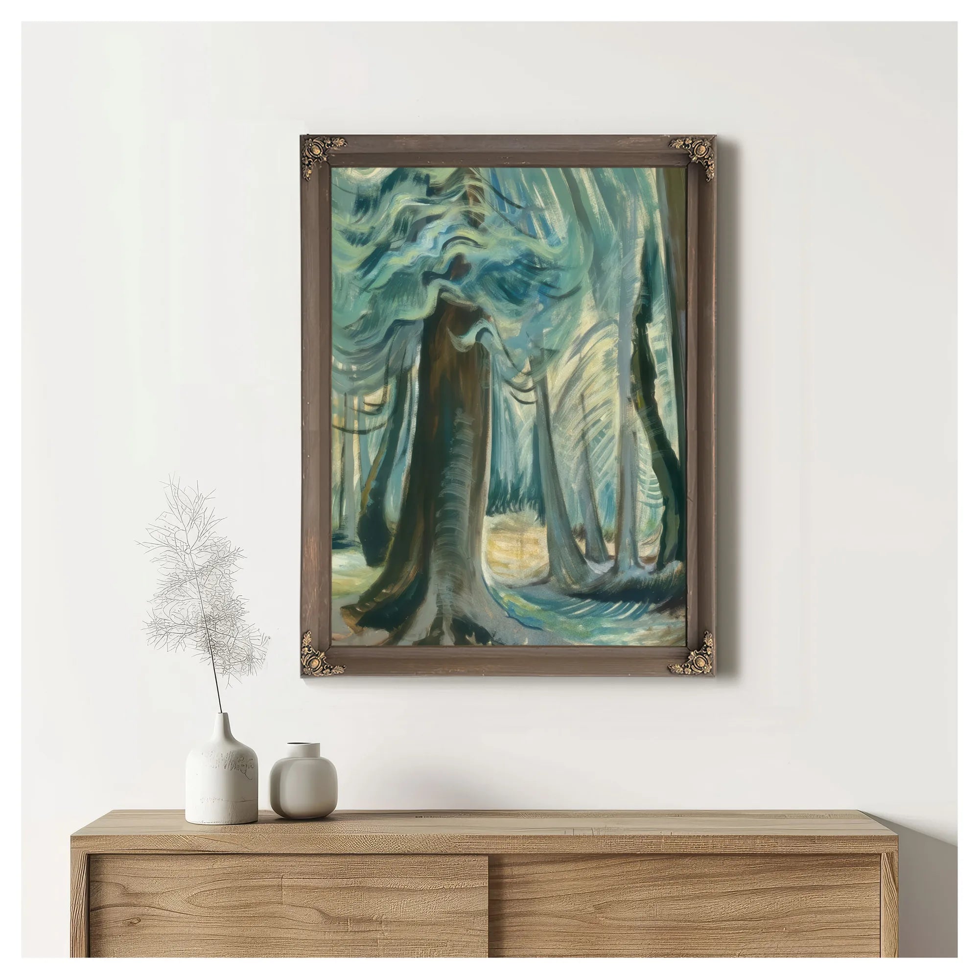 Deep Forest Lighted By Emily Carr Fine Art Print