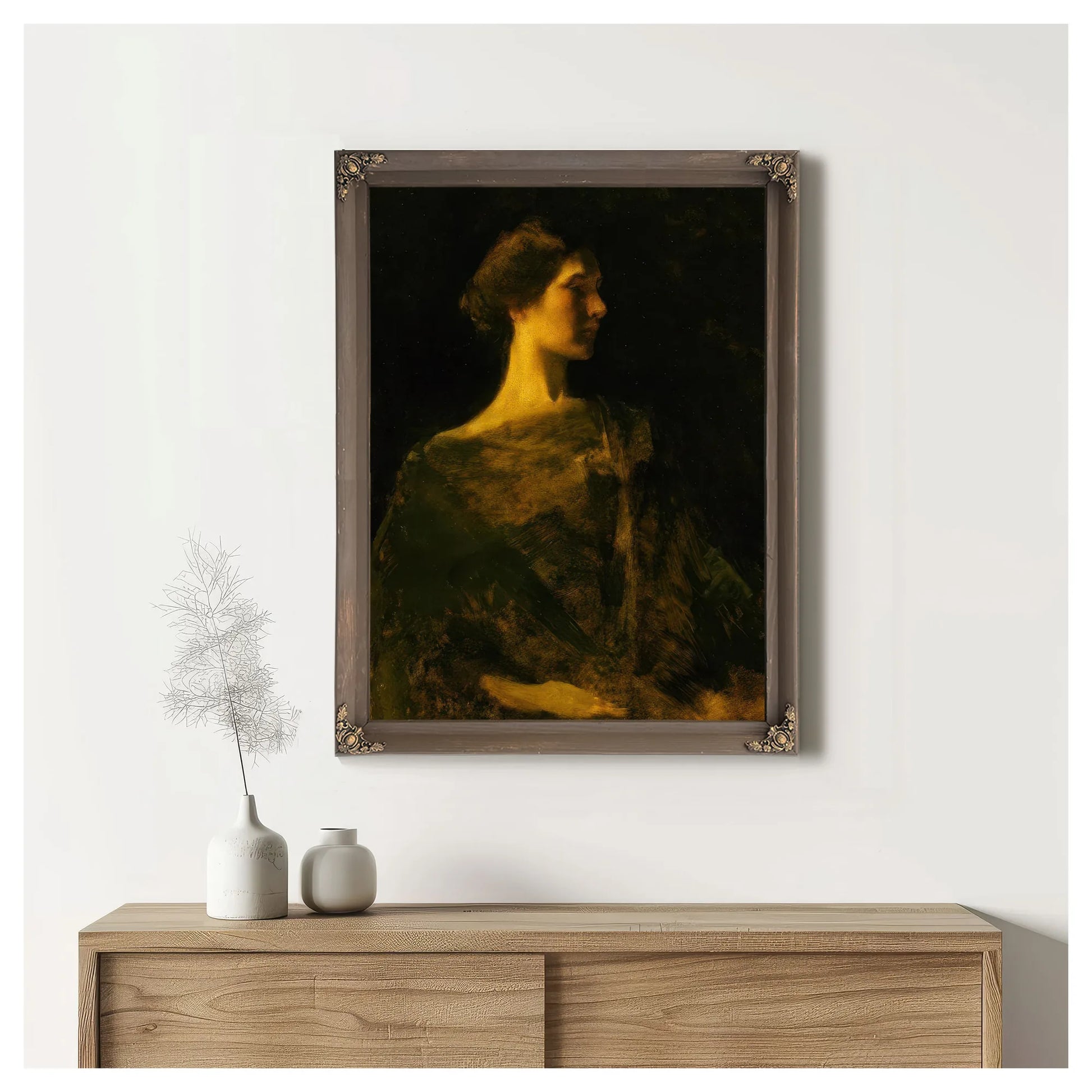 Alma By Thomas Wilmer Dewing Fine Art Print