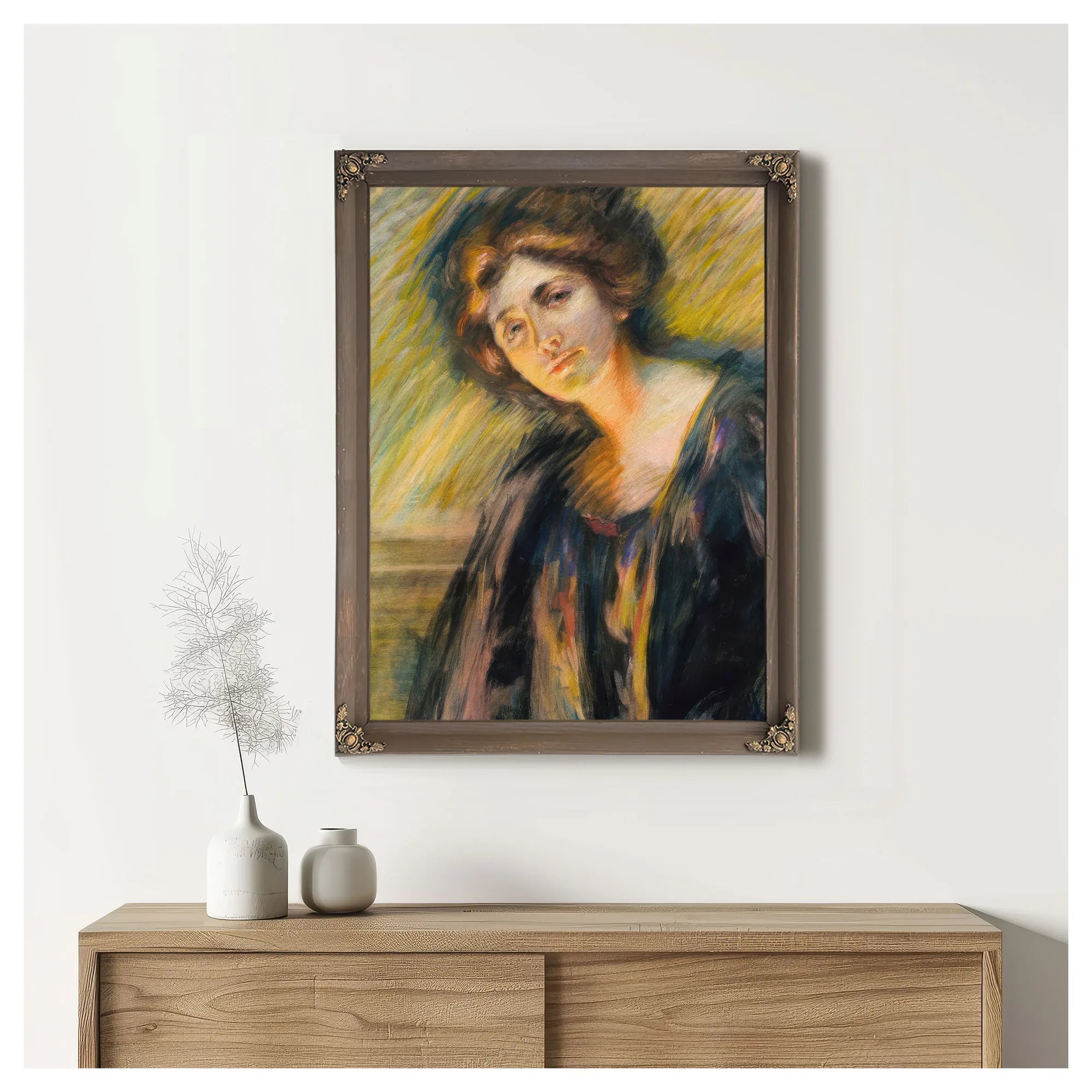 Firelight By Alice Pike Barney Fine Art Print