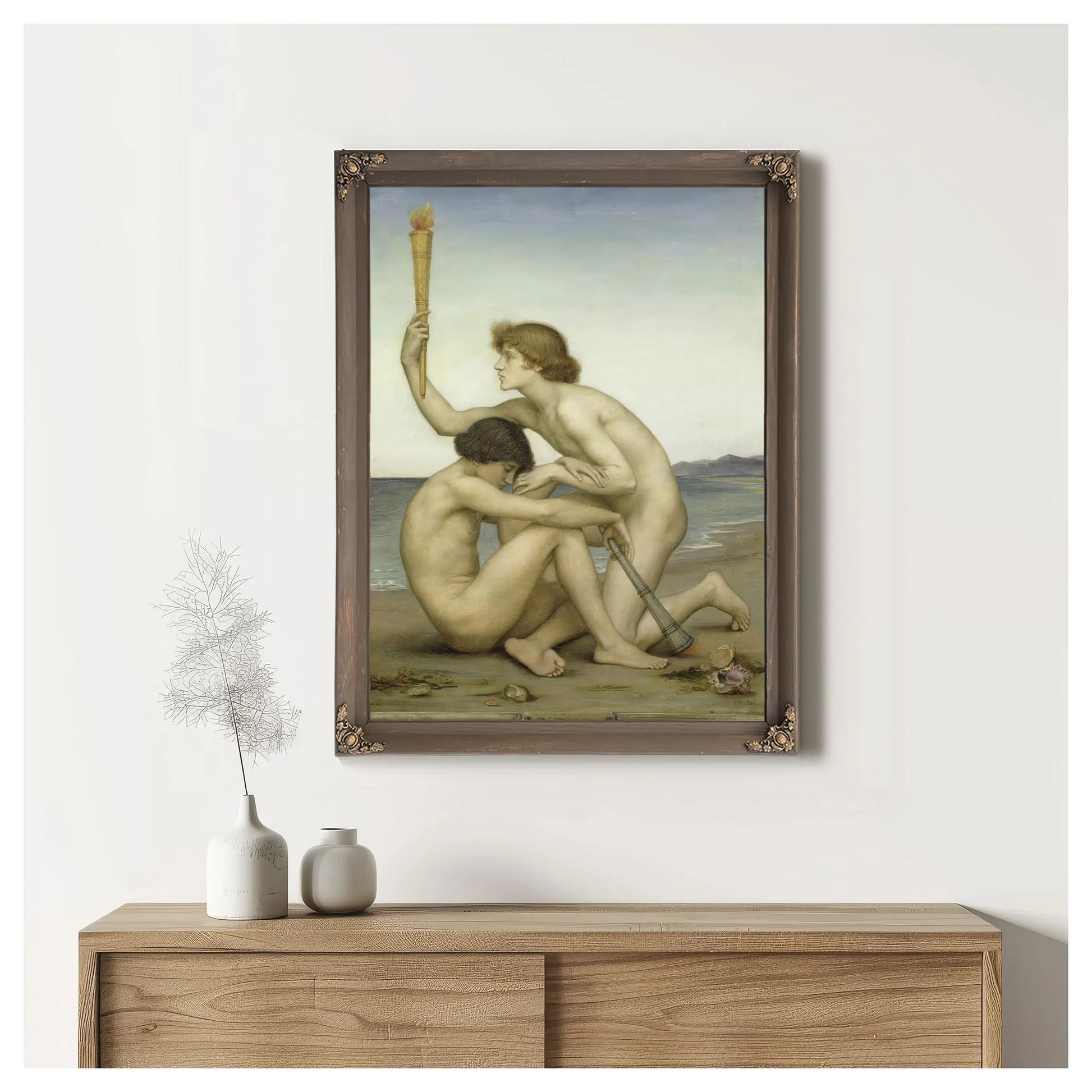 Phosphorus And Hesperus (1881) by Evelyn De Morgan