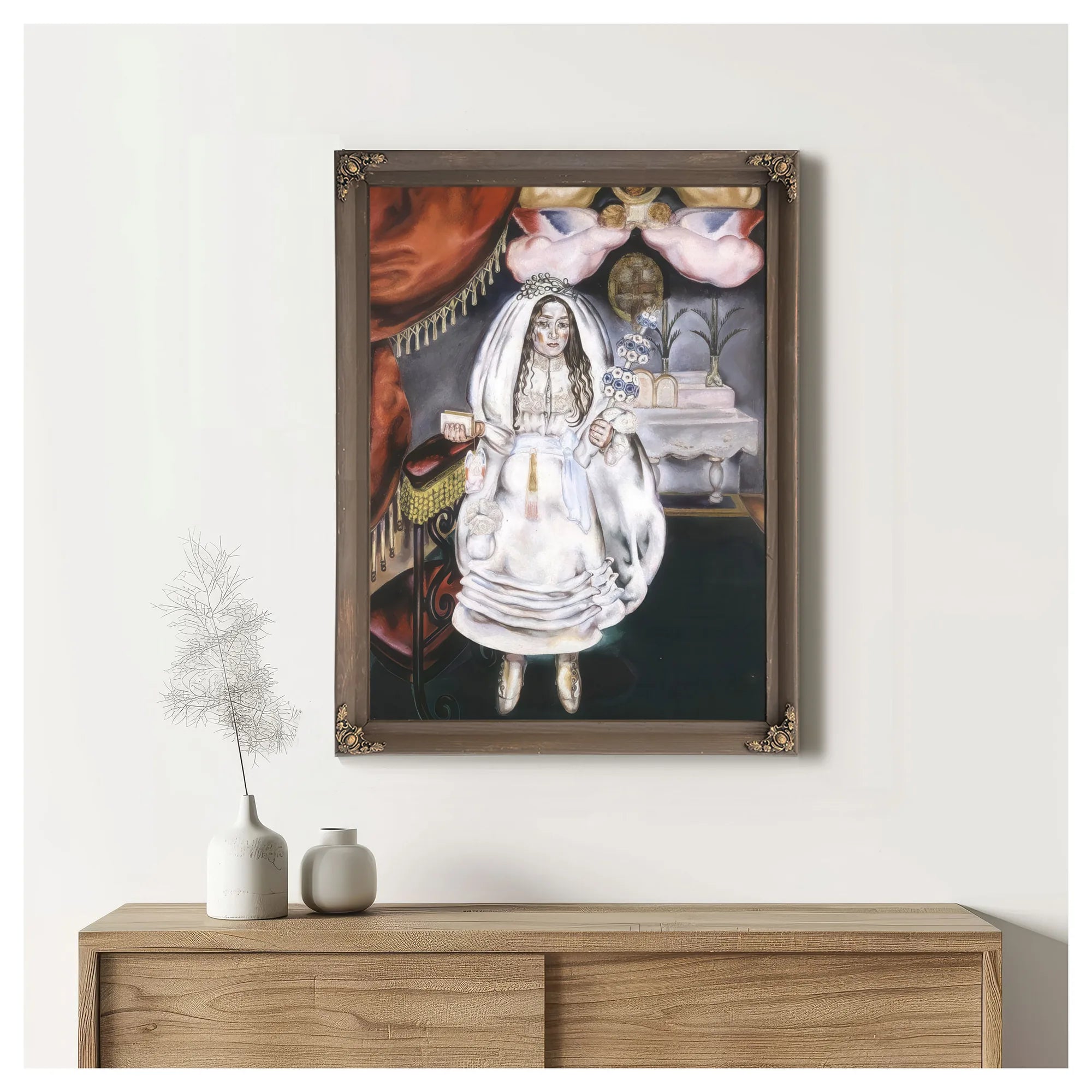 Girl At Her First Communion 1914 By Maria Blanchard Fine Art Print