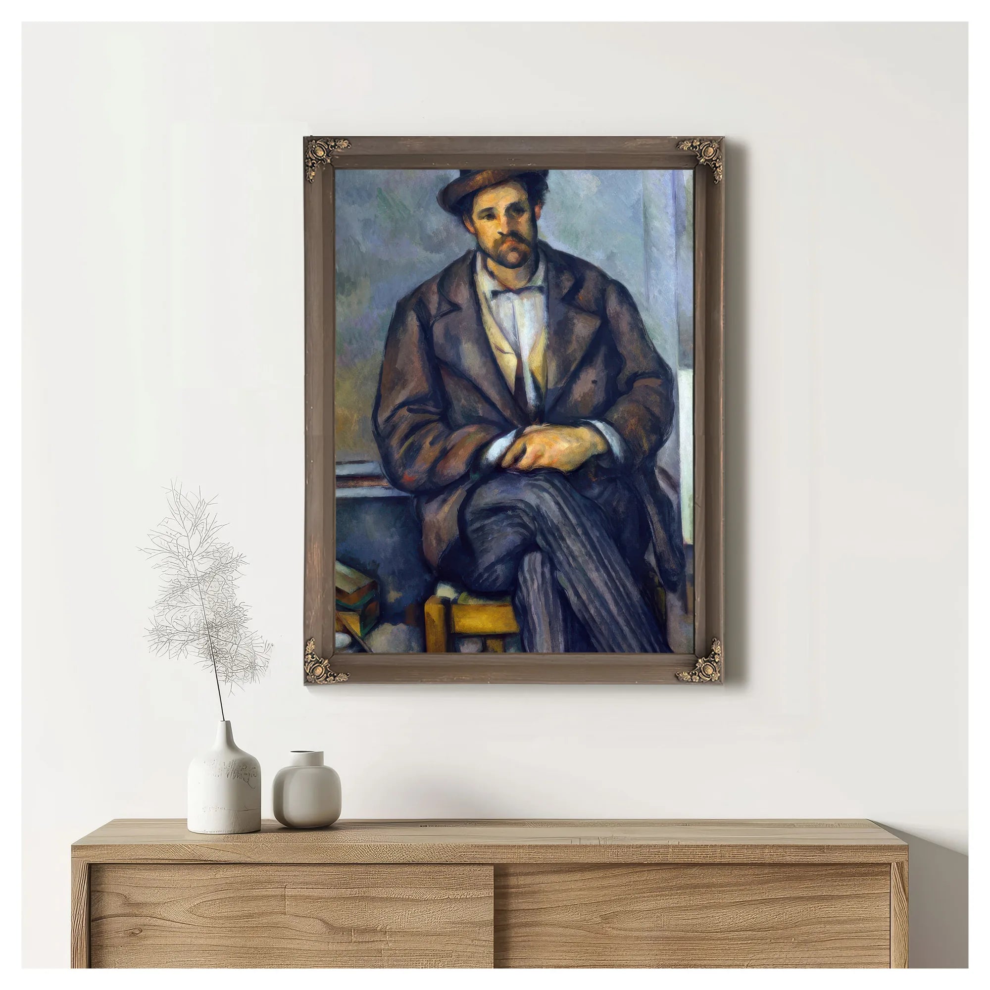 Seated Peasant By Paul Cezanne Fine Art Print