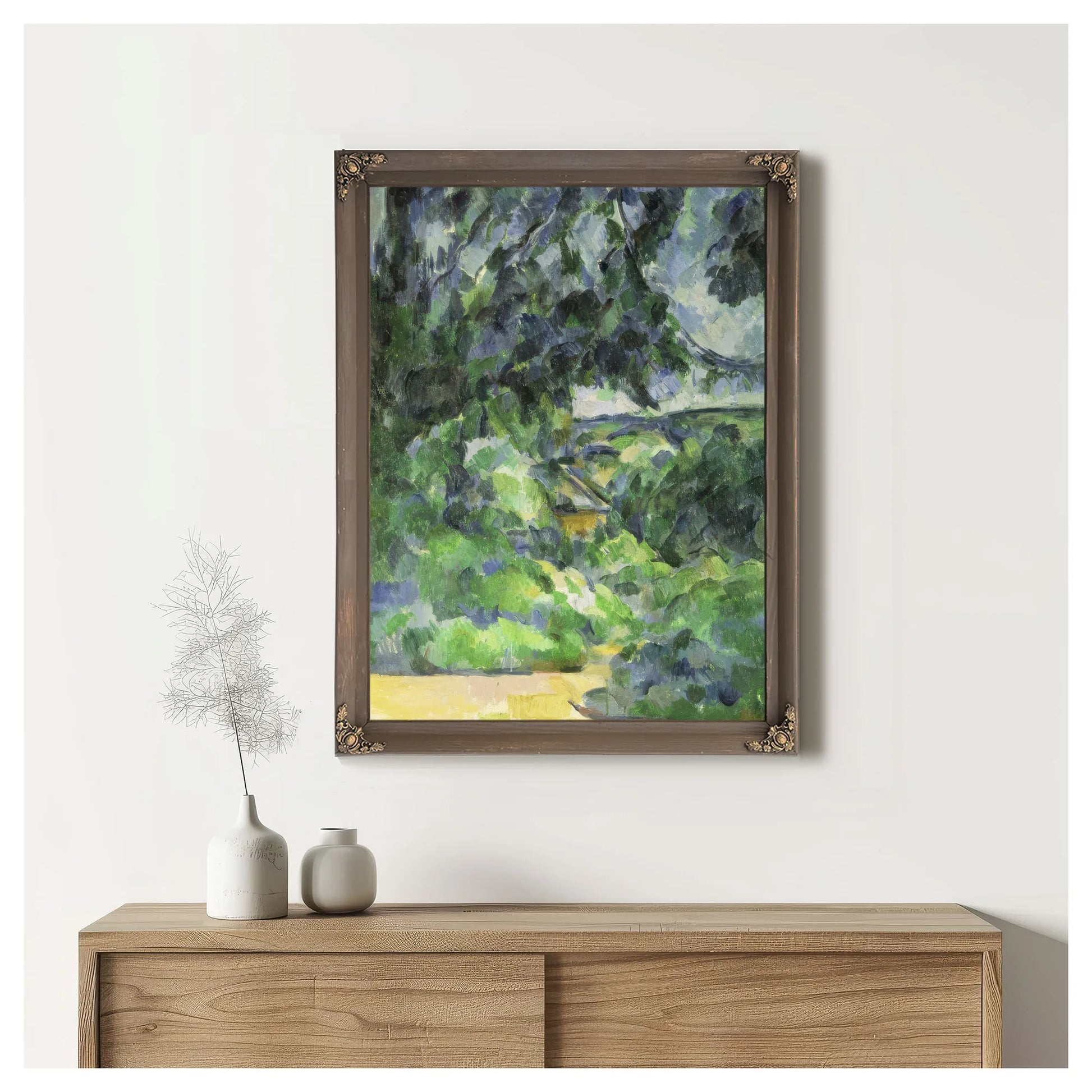Blue Landscape 1 By Paul Cezanne Fine Art Print