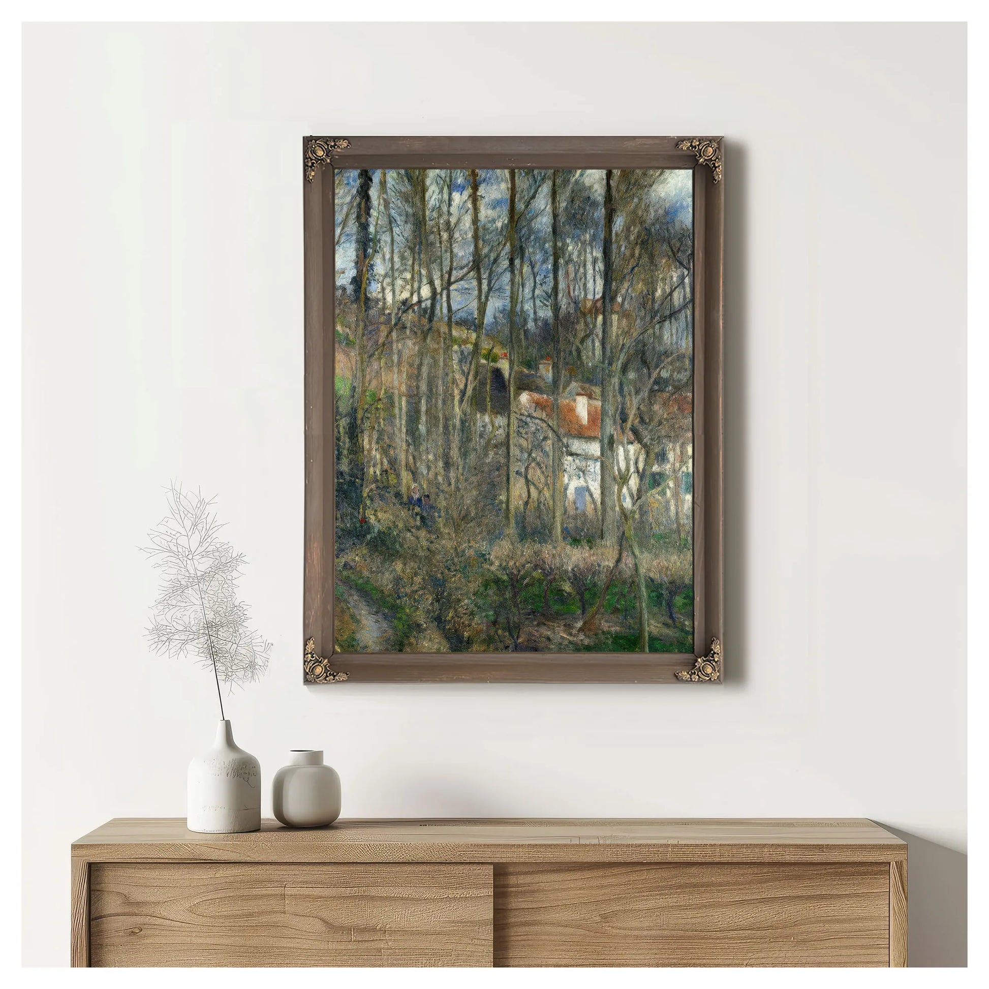 The Cote Des Boeufs At L Hermitage By Camille Pissarro Fine Art Print